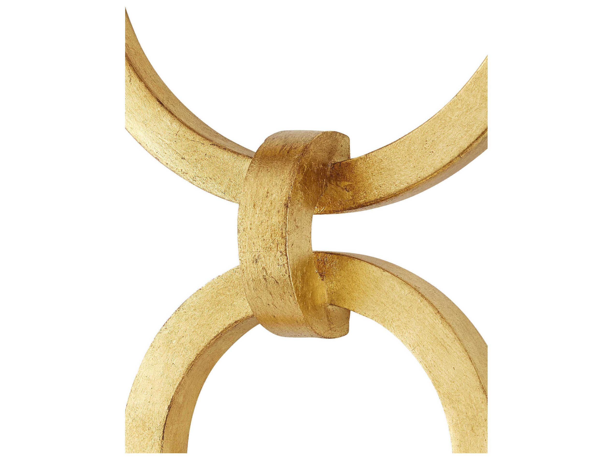 Currey & Company Bolebrook 1-Light Gesso White Contemporary Gold Leaf Wall Sconce