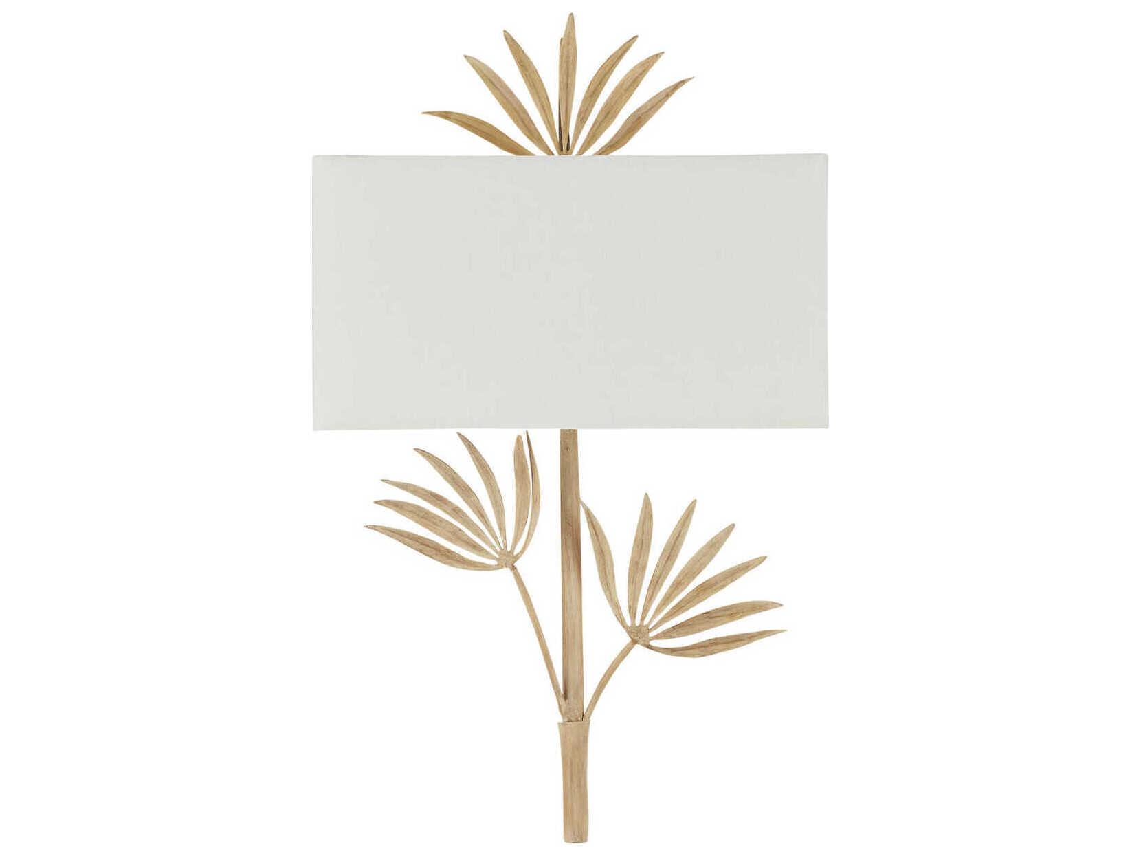 Currey & Company Calliope 1-Light Coco Cream Ivory Off White Wall Sconce