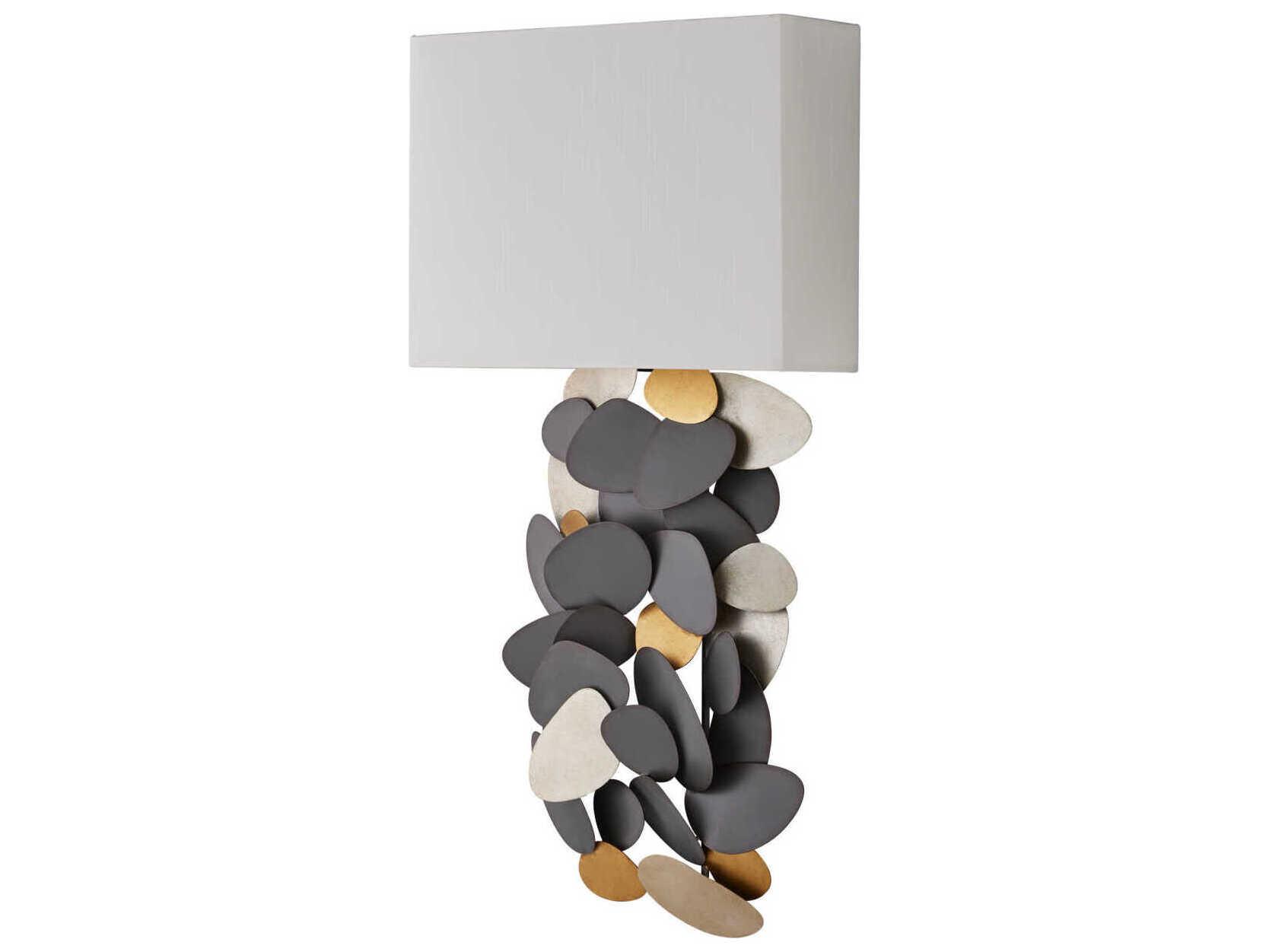 Currey & Company Moon 1-Light Gray Wall Sconce