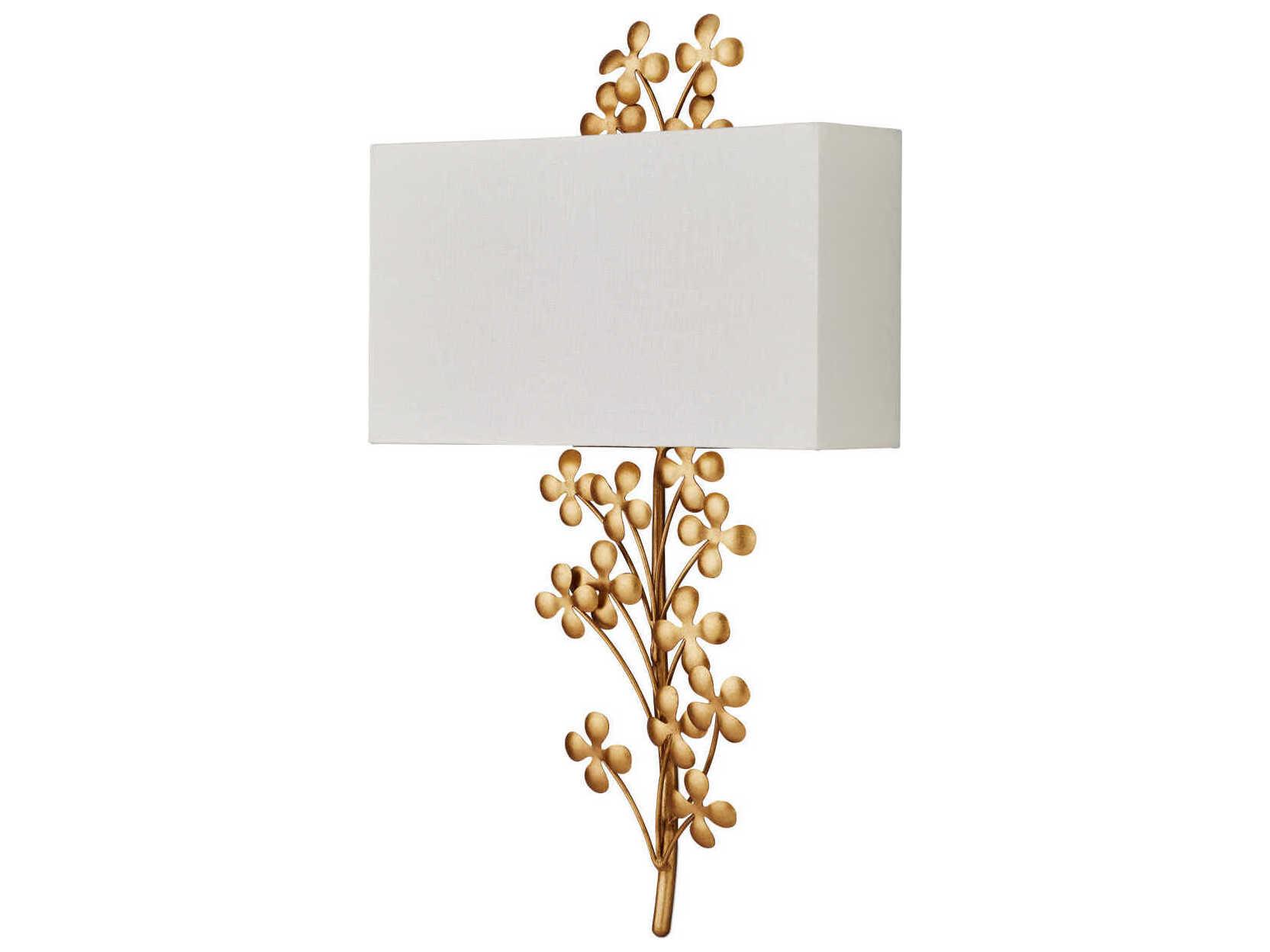 Currey & Company Cloverfield 1-Light Gold Wall Sconce