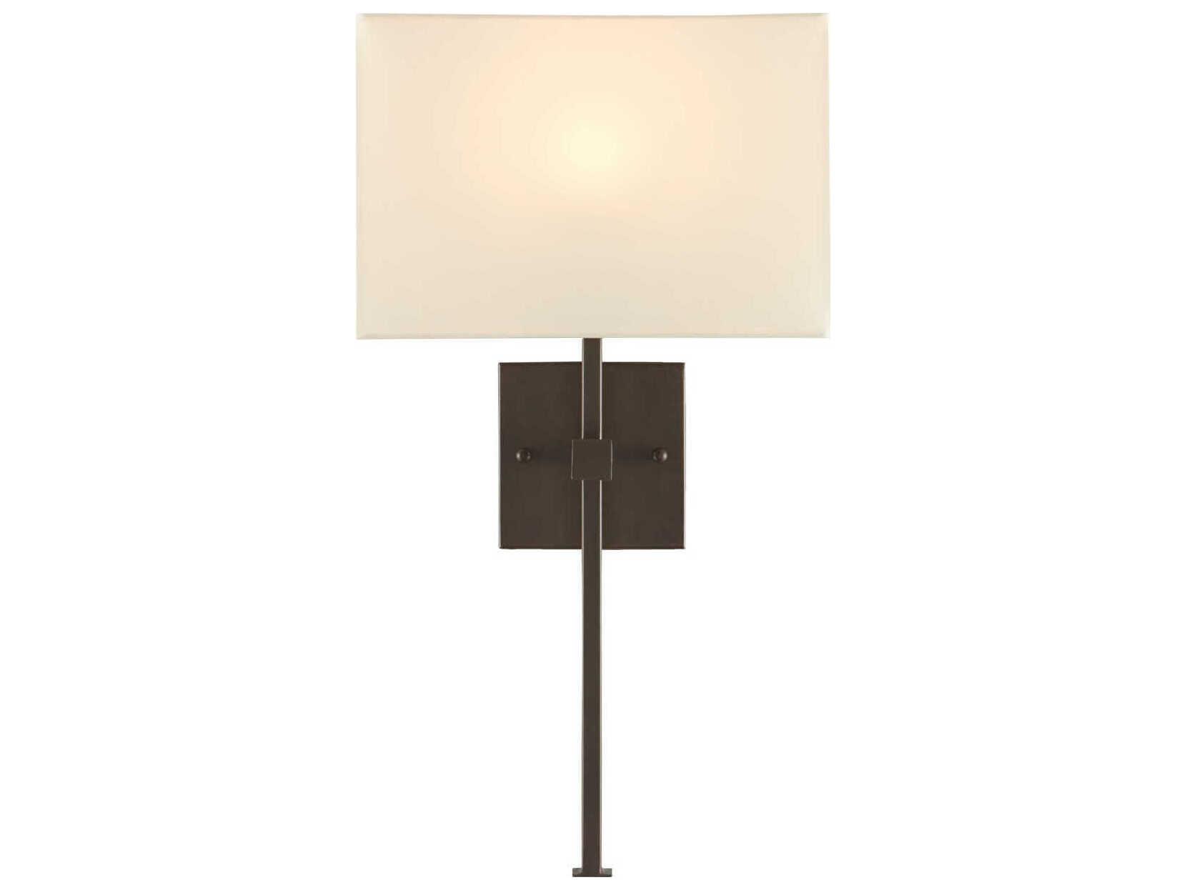 Currey & Company Adshdown 1-Light Bronze Gold Black Wall Sconce