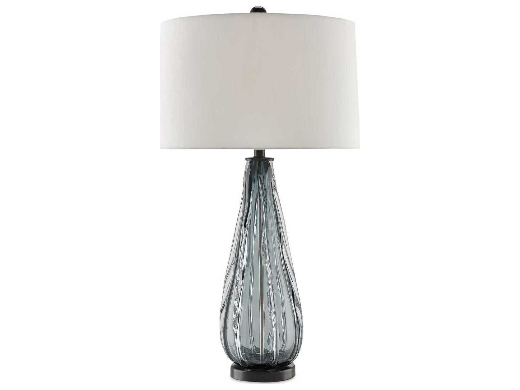 Currey & Company Nightcap Blue Gray Table Lamp