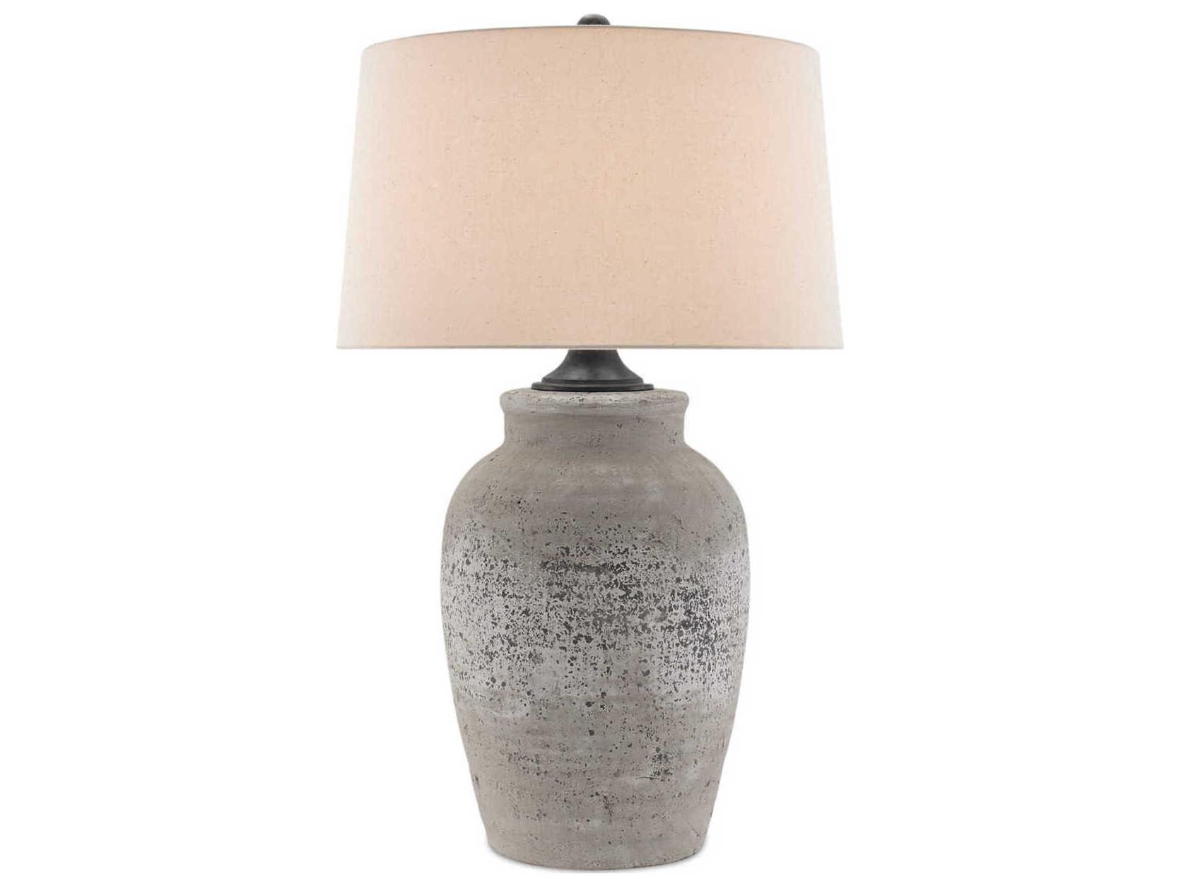 Currey & Company Quest Quest Rustic Gray Aged Black Buffet Lamp