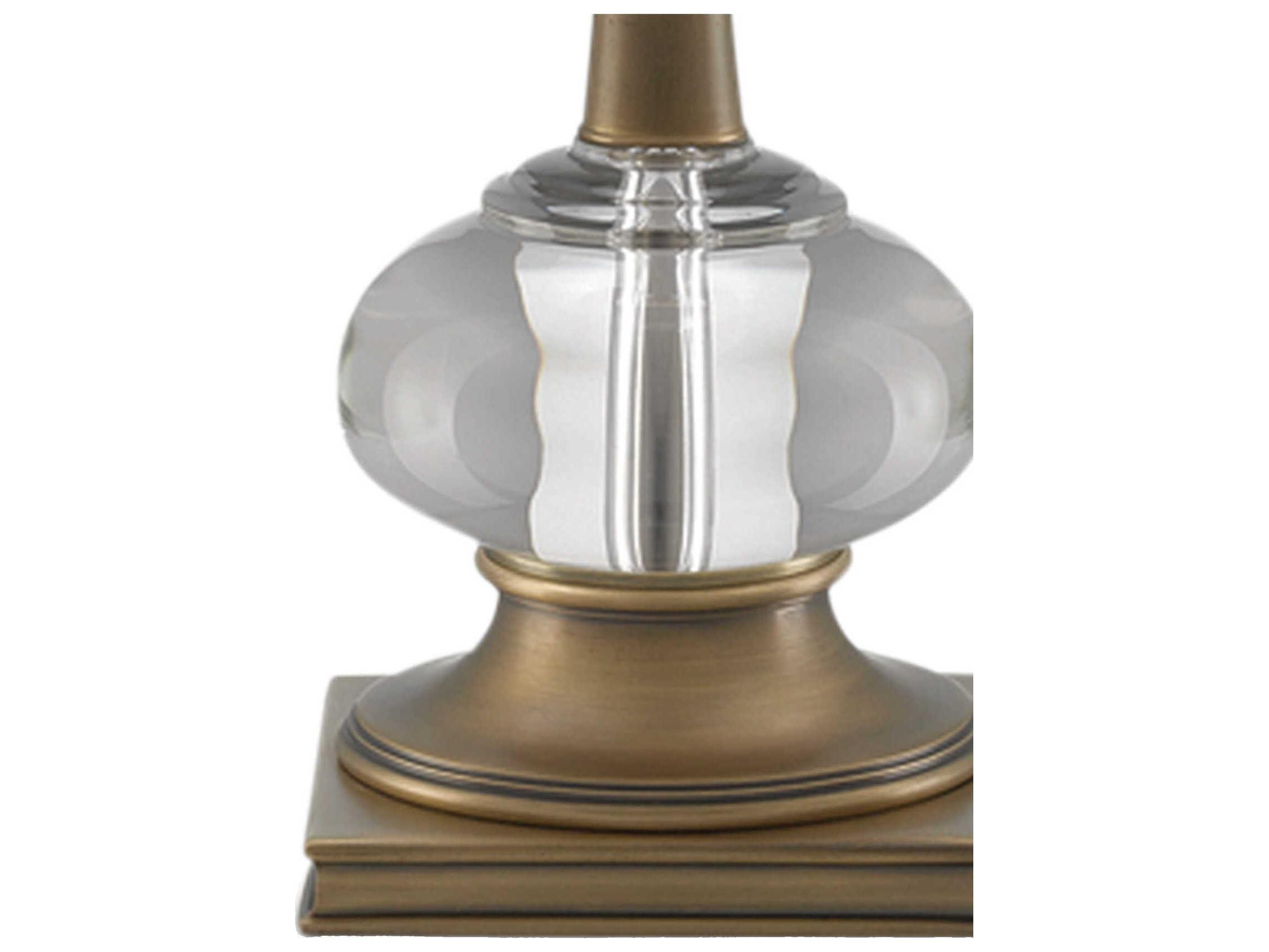 Currey & Company Giovanna Giovanna Antique Brass Clear Crystal Buffet Lamp