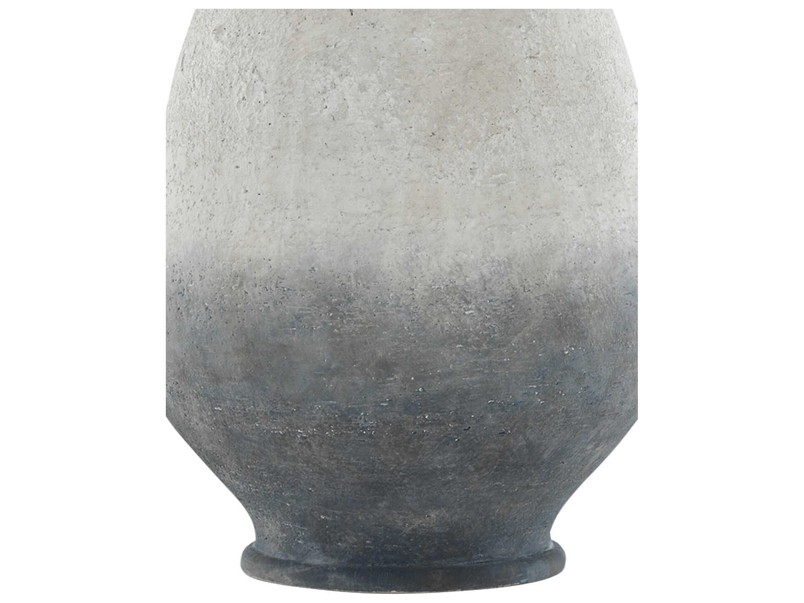 Currey & Company Cazalet Ash Ivory Blue Acrylic White Off Linen Buffet Lamp