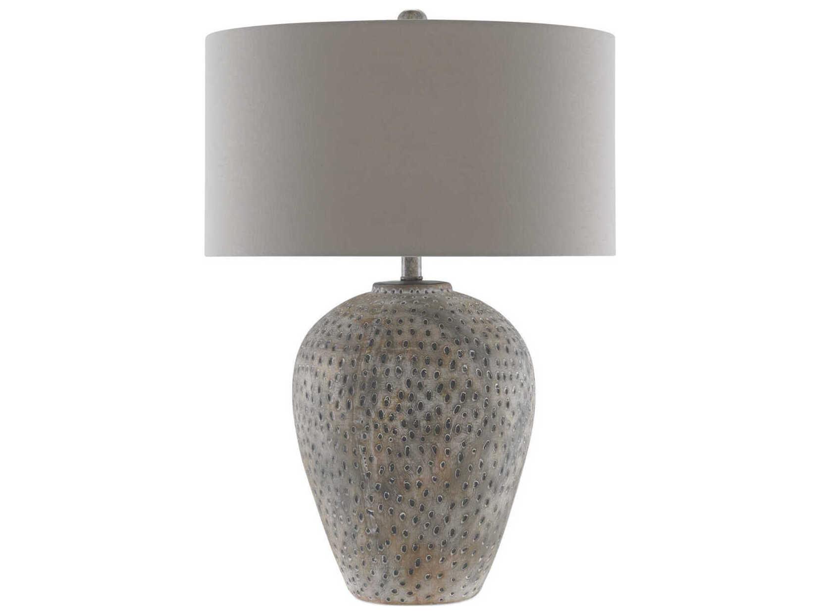 Currey & Company Junius Earth Gray Buffet Lamp