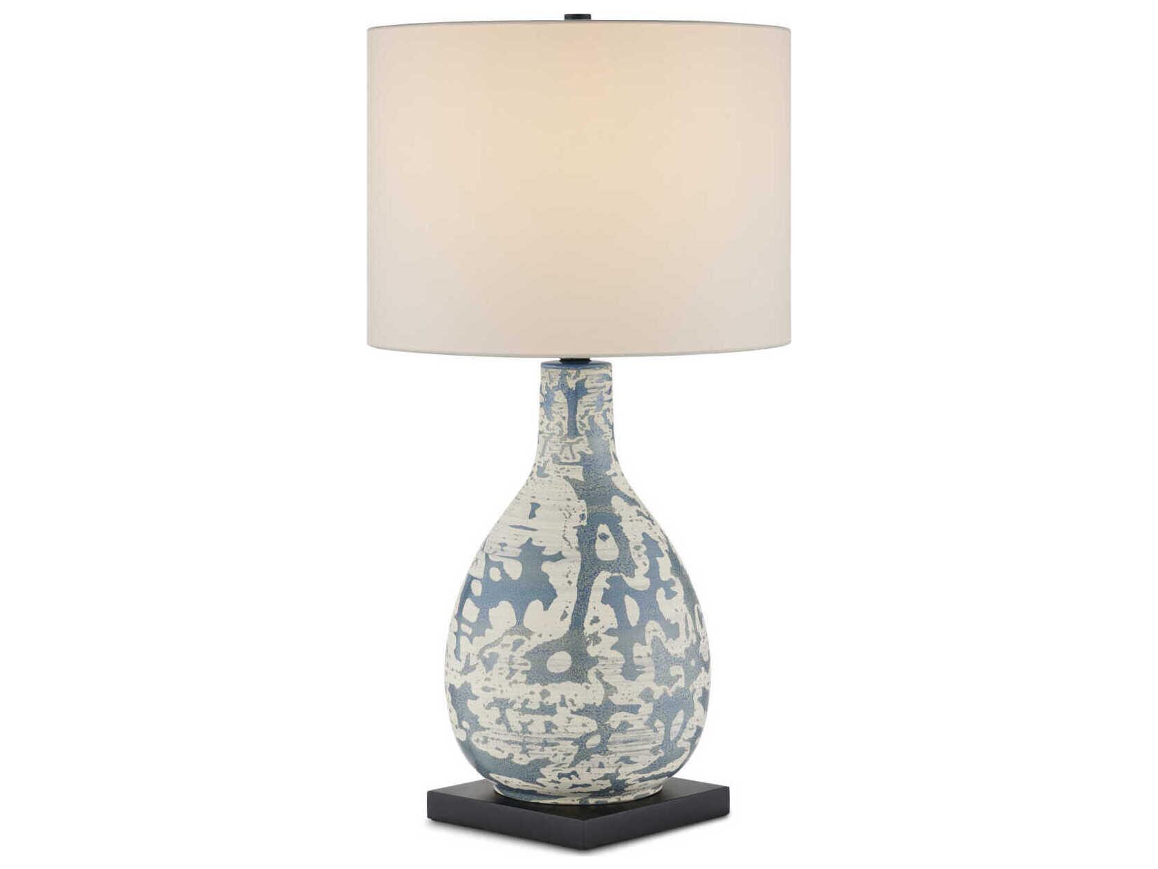 Currey & Company Ostracon Vintage Blue Buffet Lamp