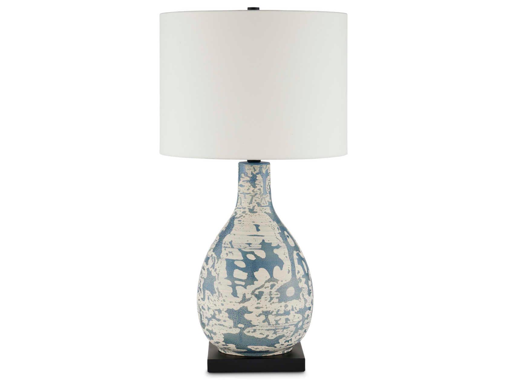 Currey & Company Ostracon Vintage Blue Buffet Lamp