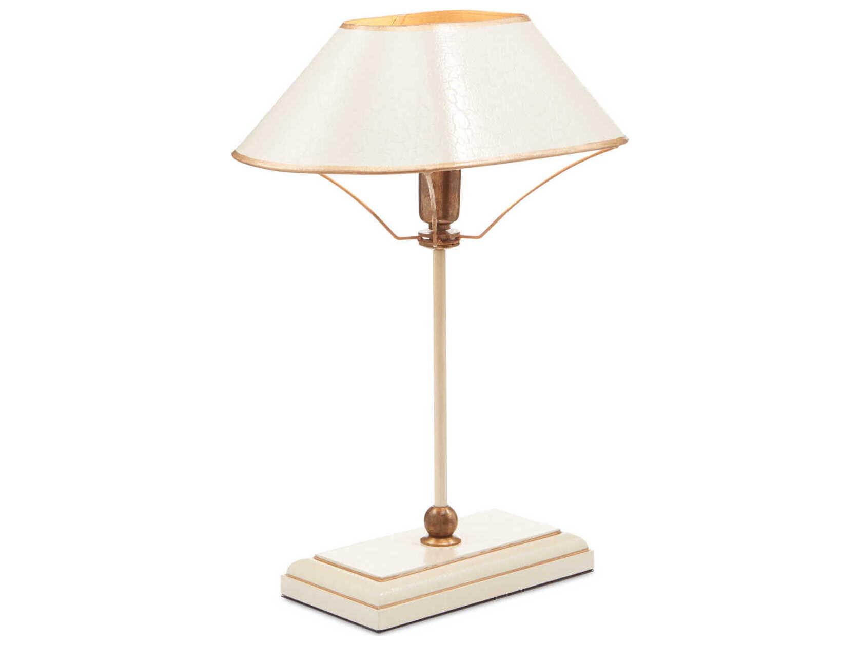 Currey & Company Daphne Ivory Antique Brass Gold Table Lamp