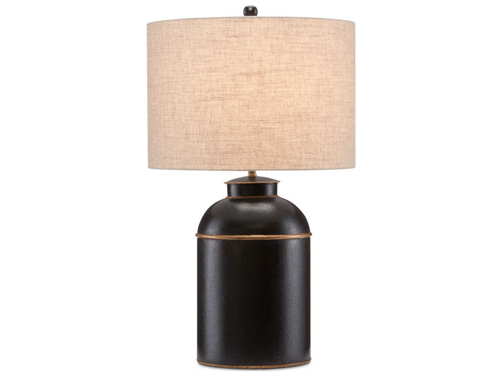 Currey & Company London Black Gold Buffet Lamp