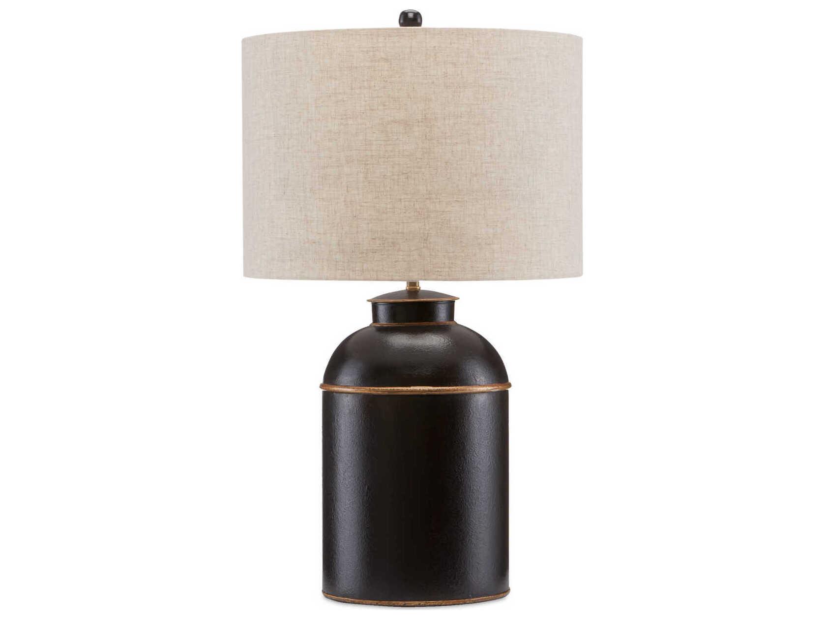 Currey & Company London Black Gold Buffet Lamp