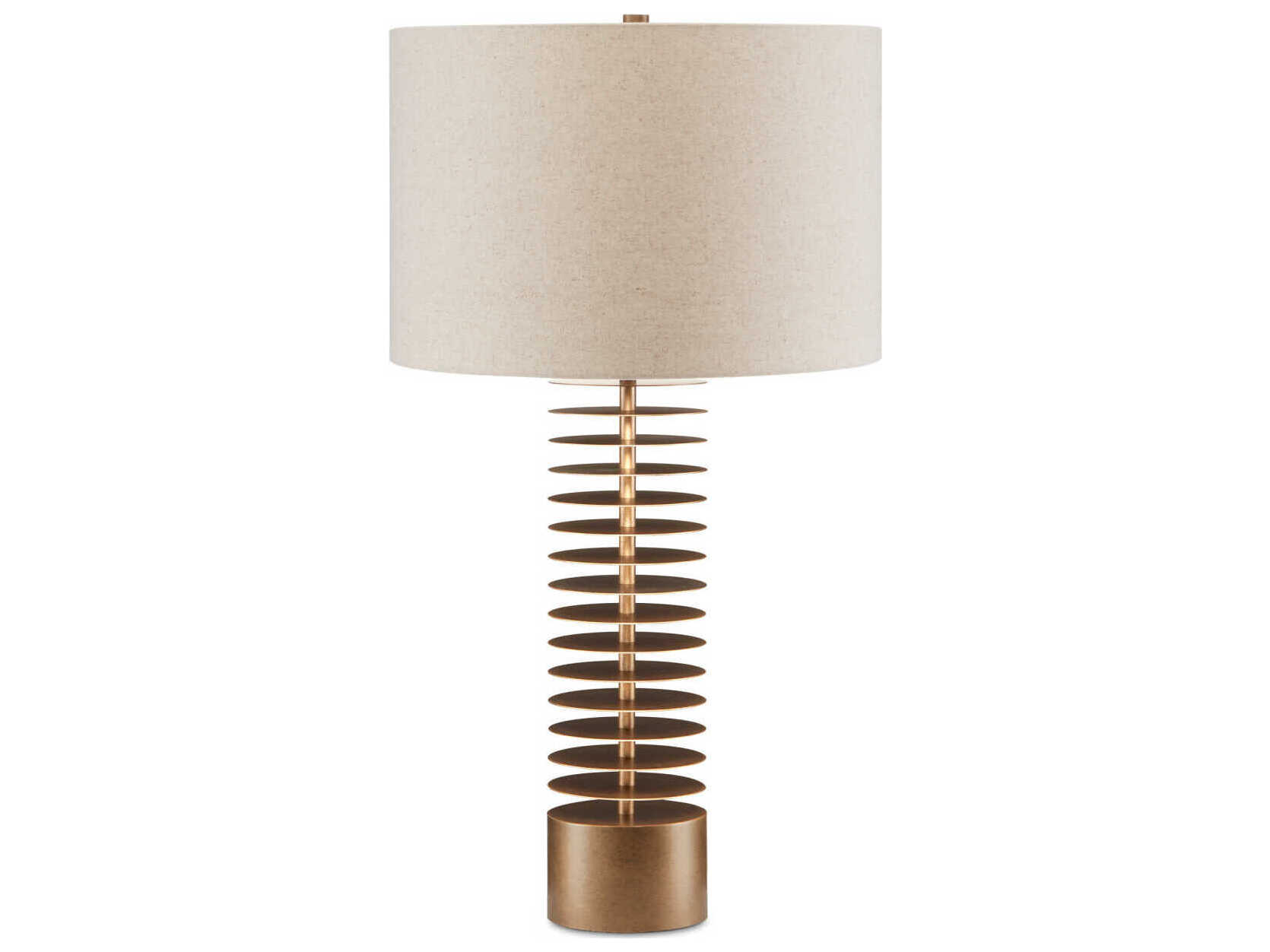 Currey & Company Walwyn Painted Antique Brass Buffet Lamp