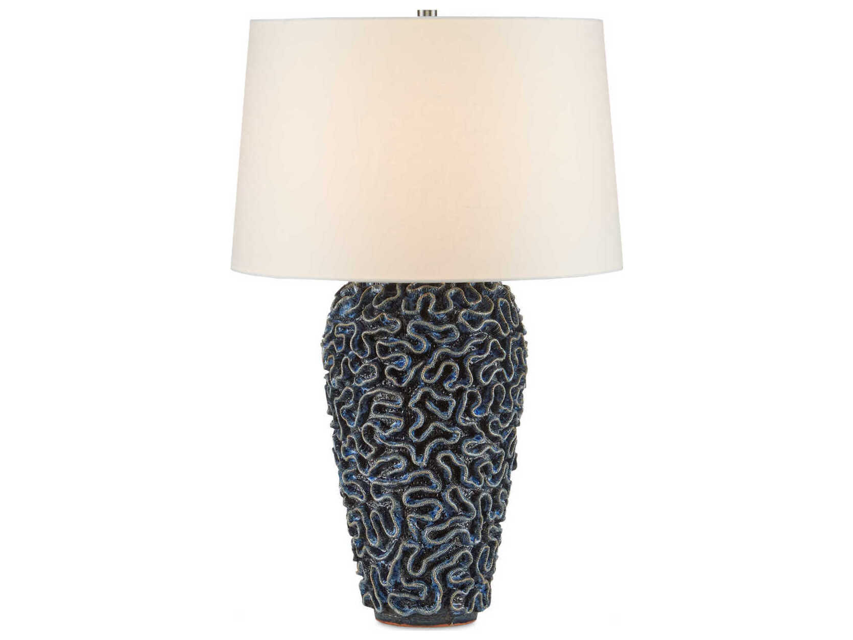 Currey & Company Milos Blue Buffet Lamp