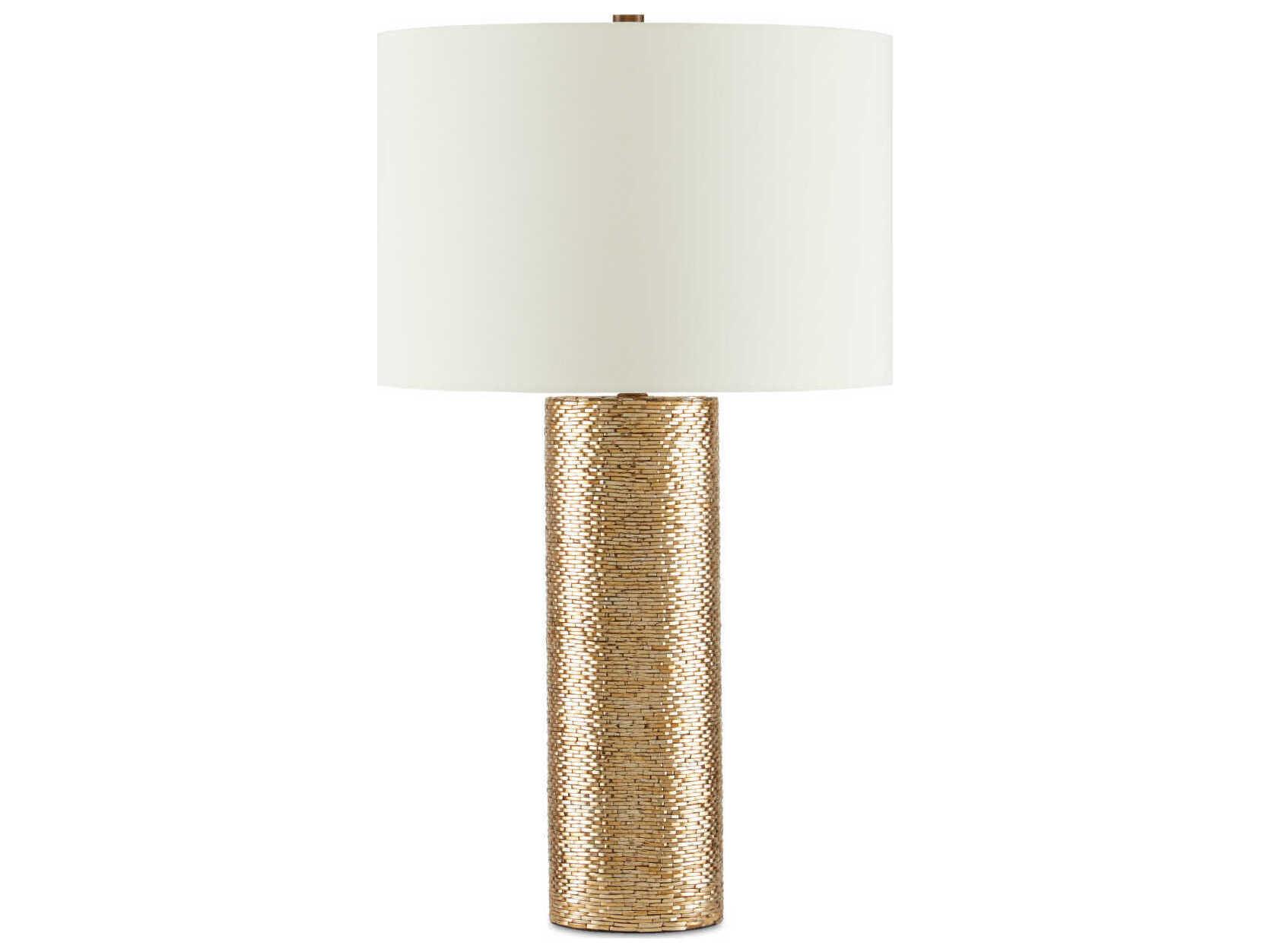 Currey & Company Glimmer Gold Glass Buffet Lamp