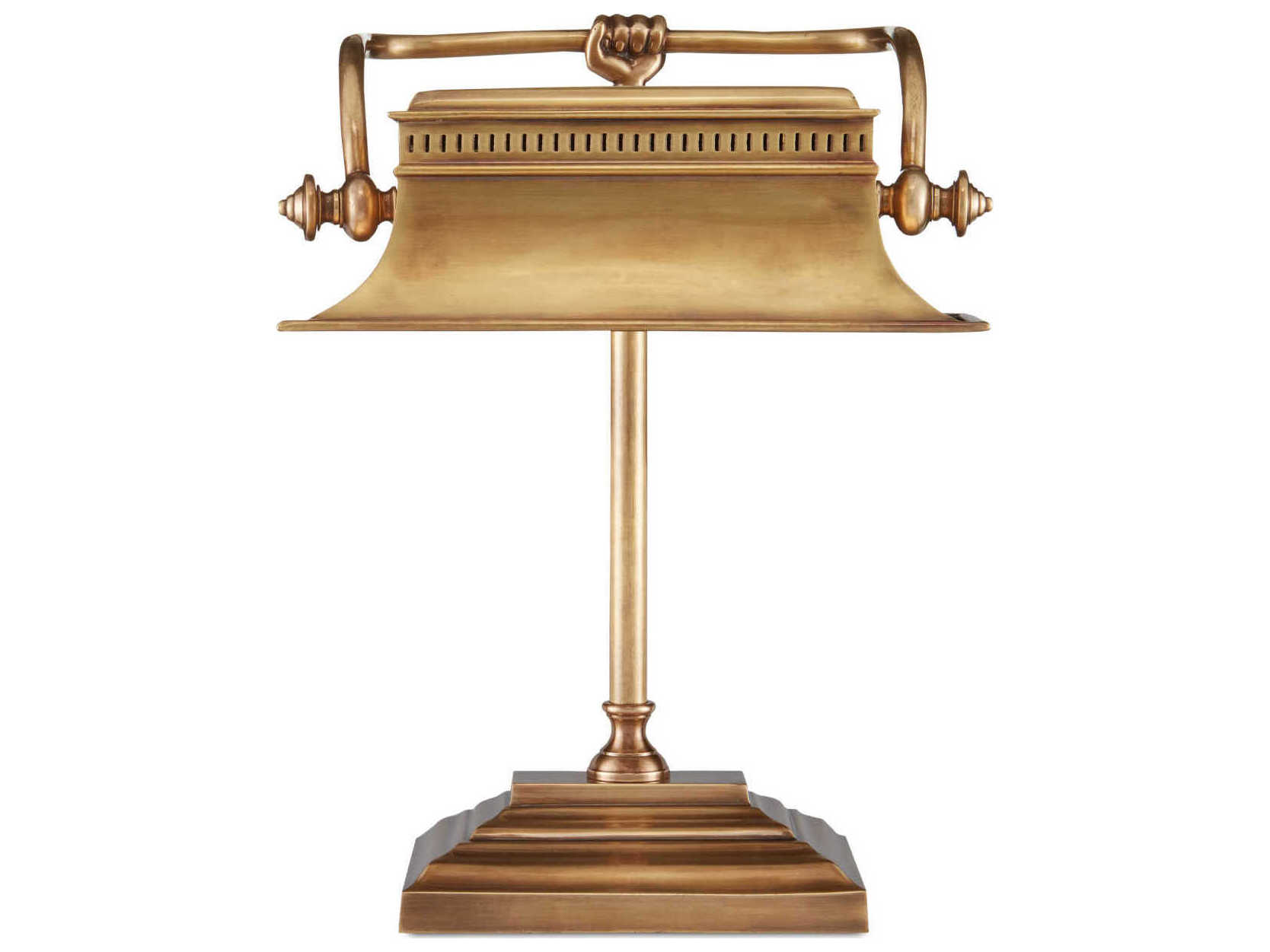 Currey & Company Malvasia Vintage Brass Desk Lamp