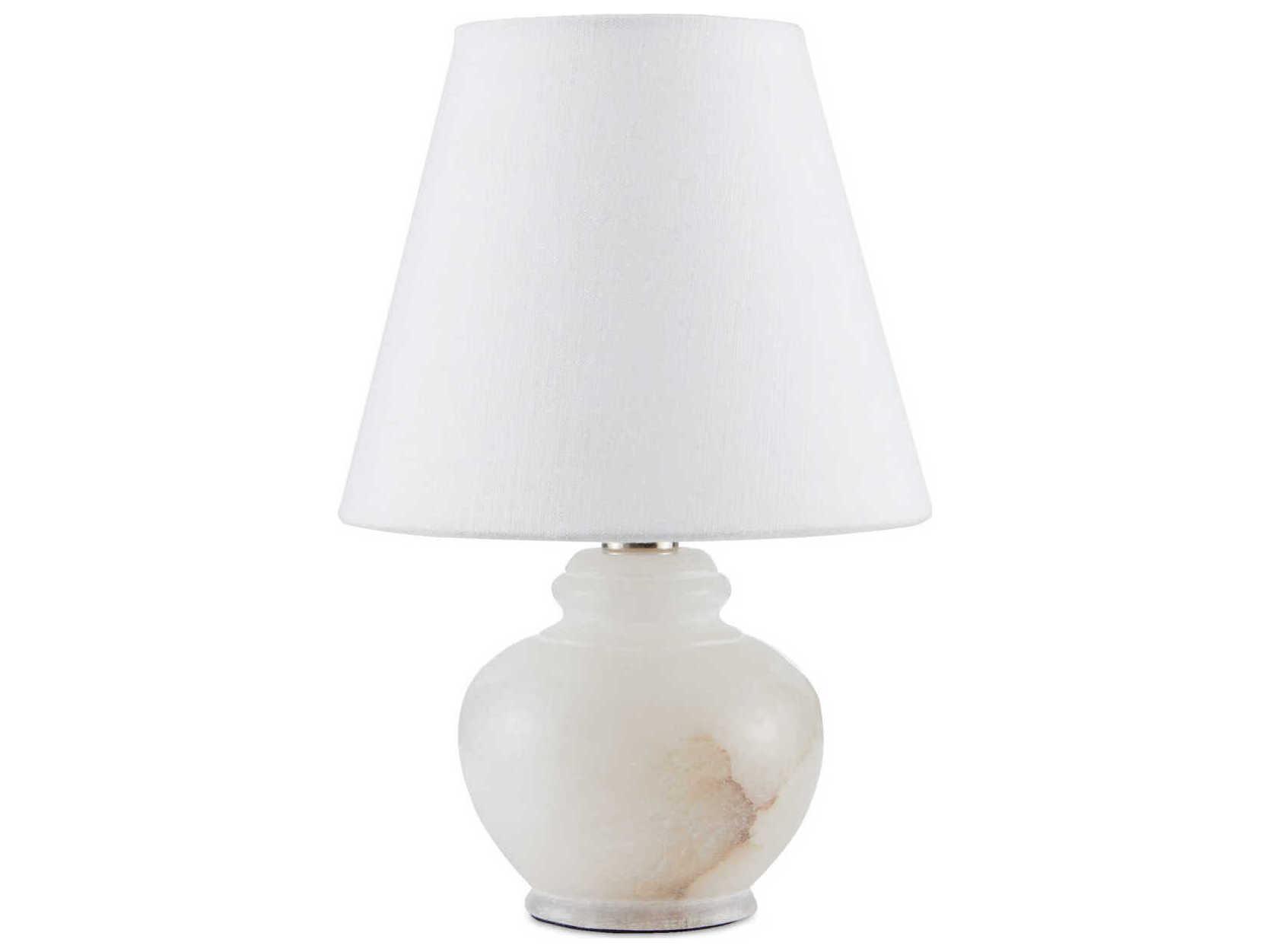 Currey & Company Piccolo Natural Alabaster White Table Lamp