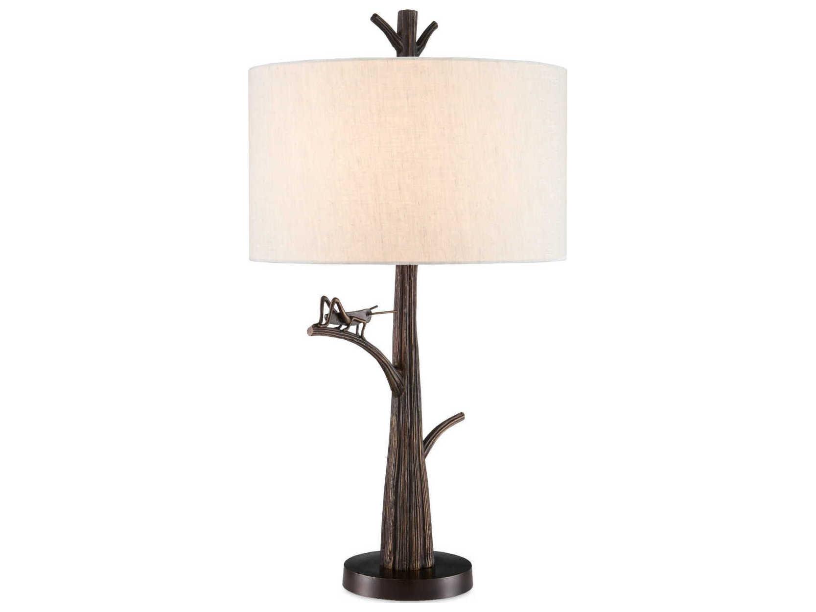 Currey & Company Grasshopper Bronze Buffet Lamp