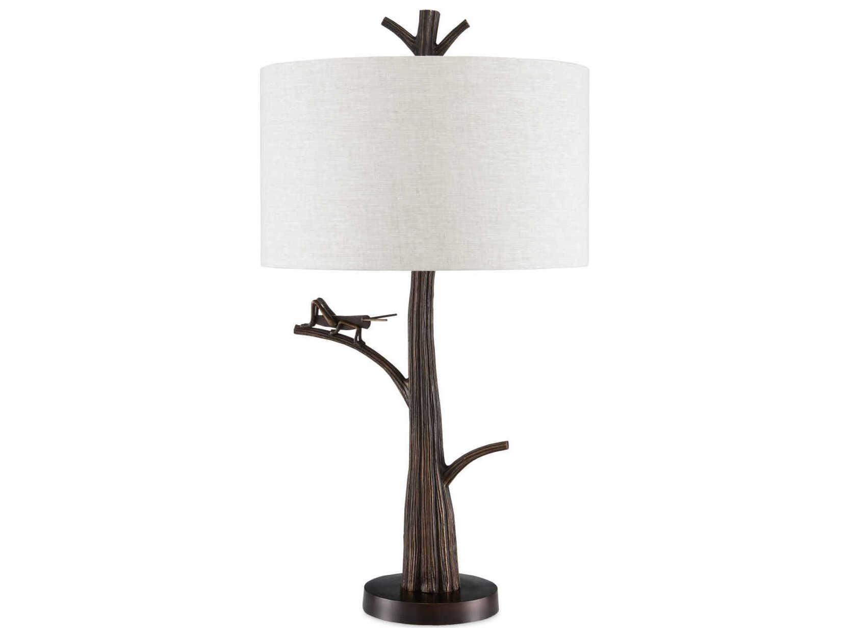 Currey & Company Grasshopper Bronze Buffet Lamp