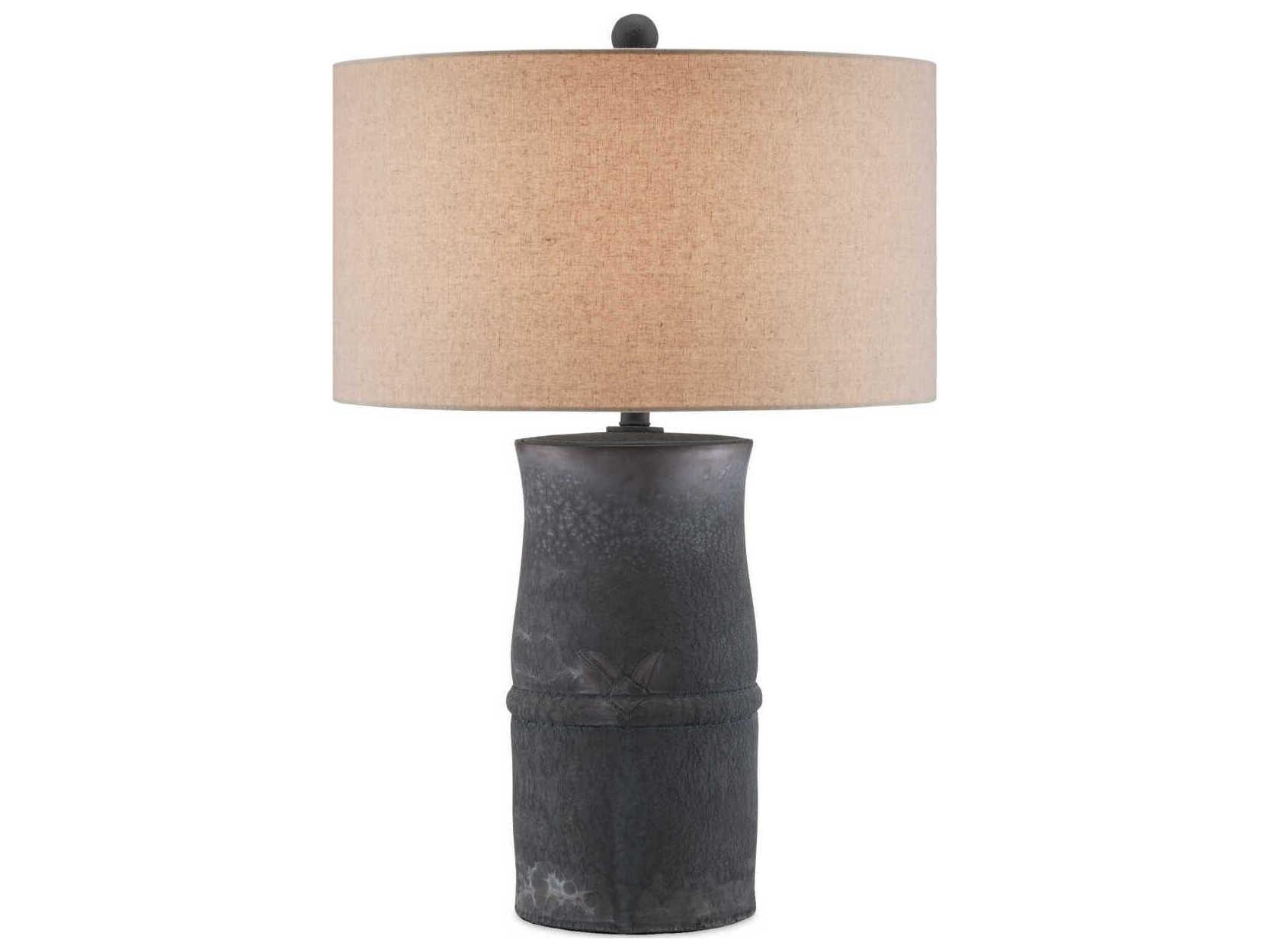 Currey & Company Croft Satin Dark Gray Buffet Lamp