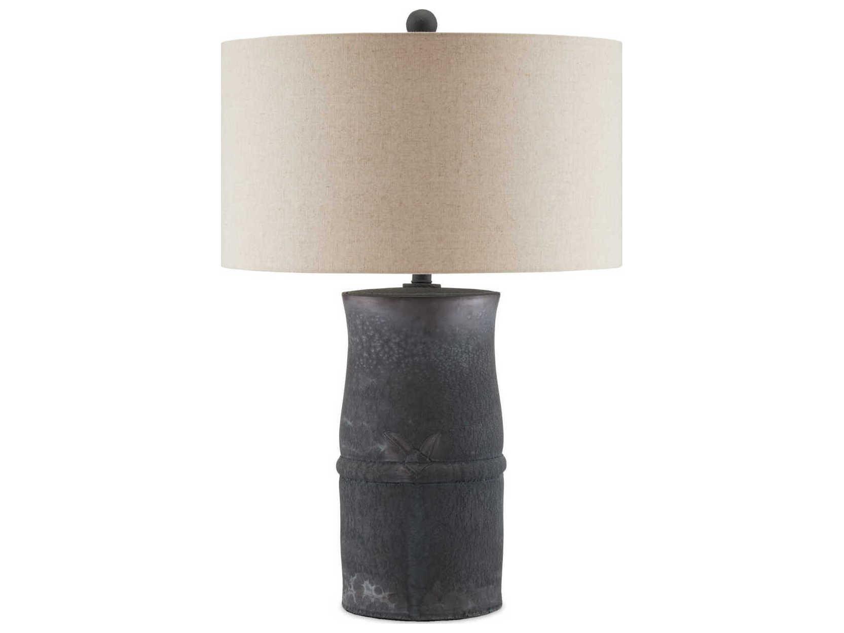Currey & Company Croft Satin Dark Gray Buffet Lamp