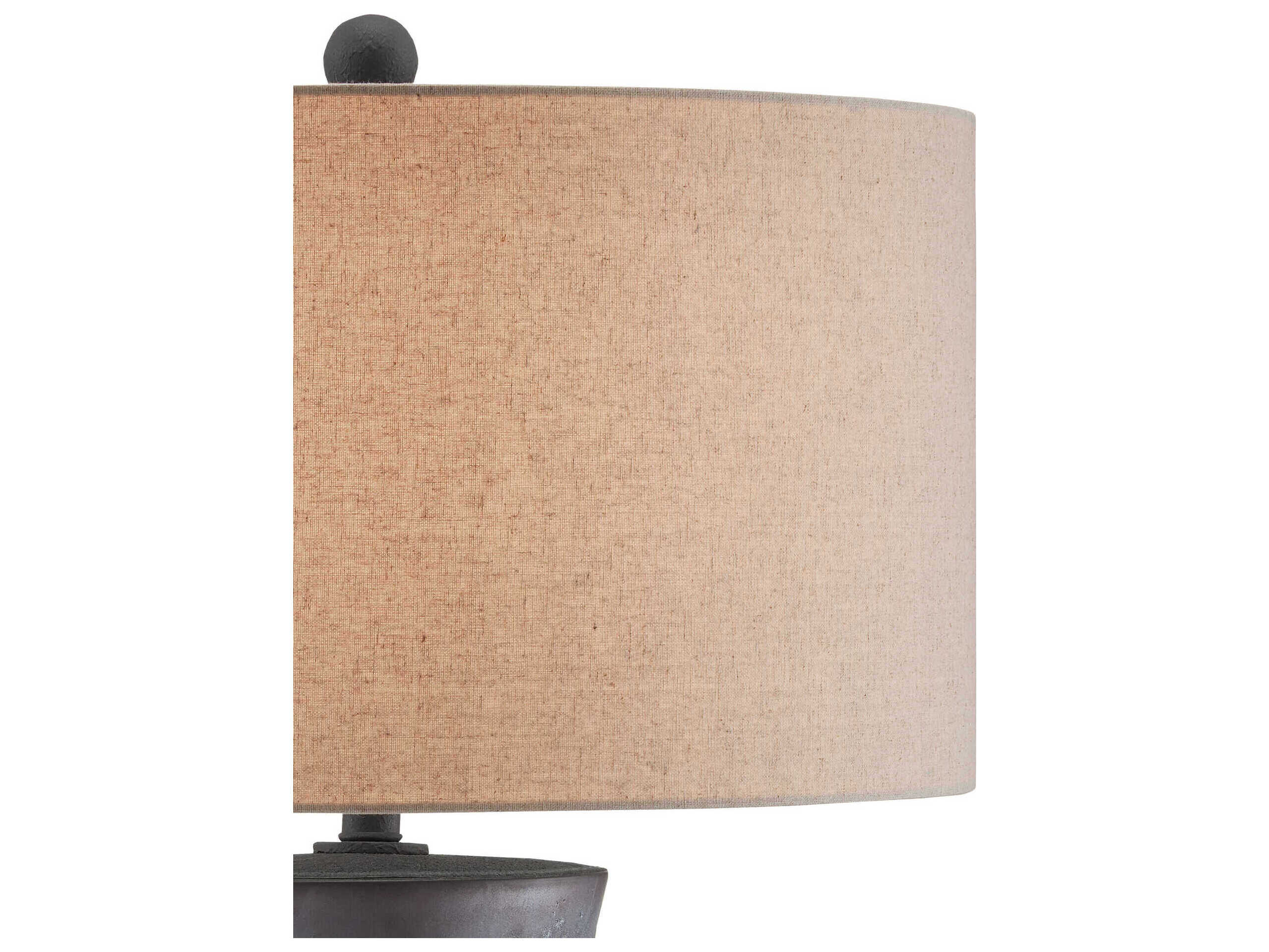 Currey & Company Croft Satin Dark Gray Buffet Lamp