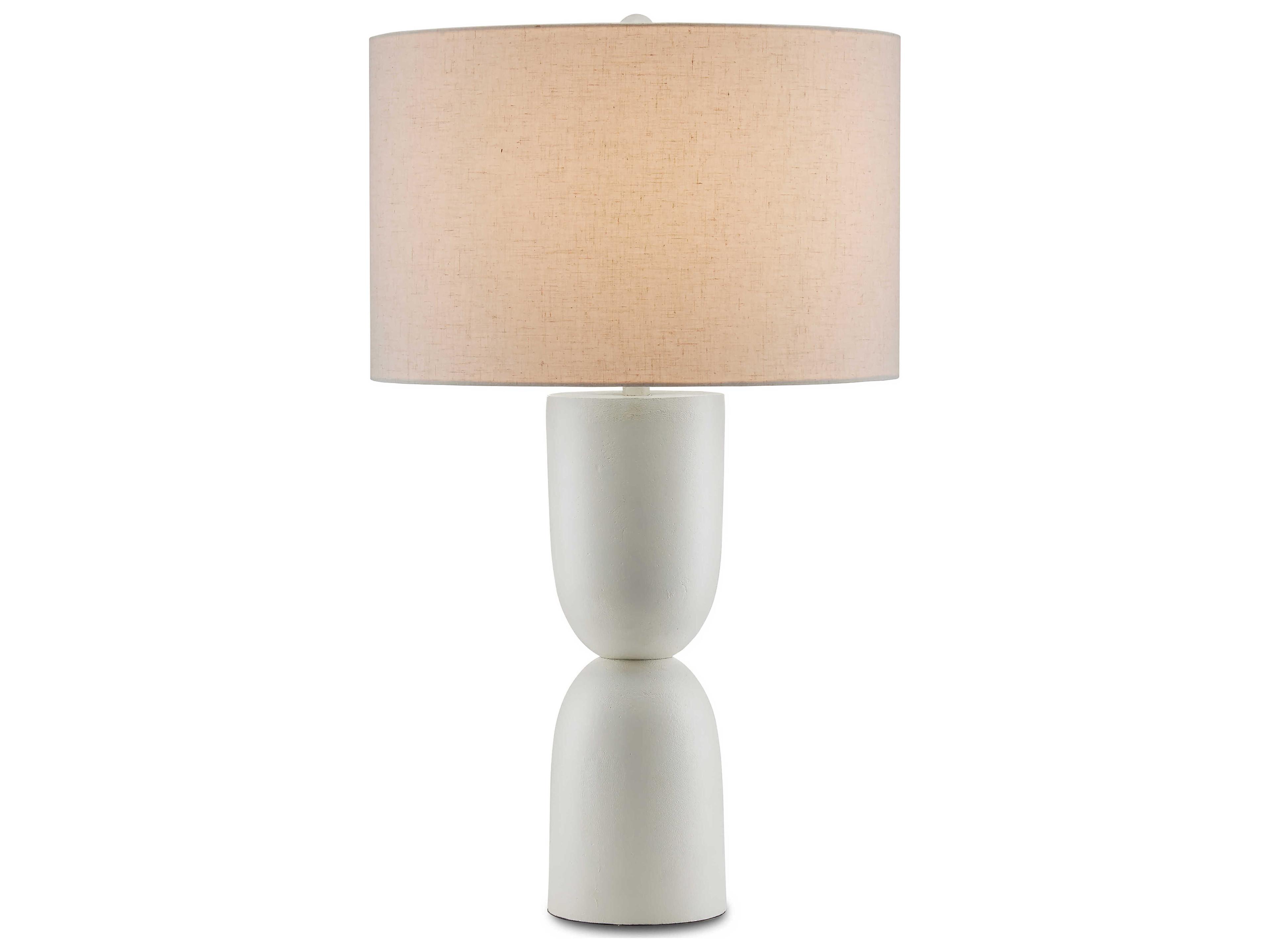 Currey & Company Linz White Buffet Lamp