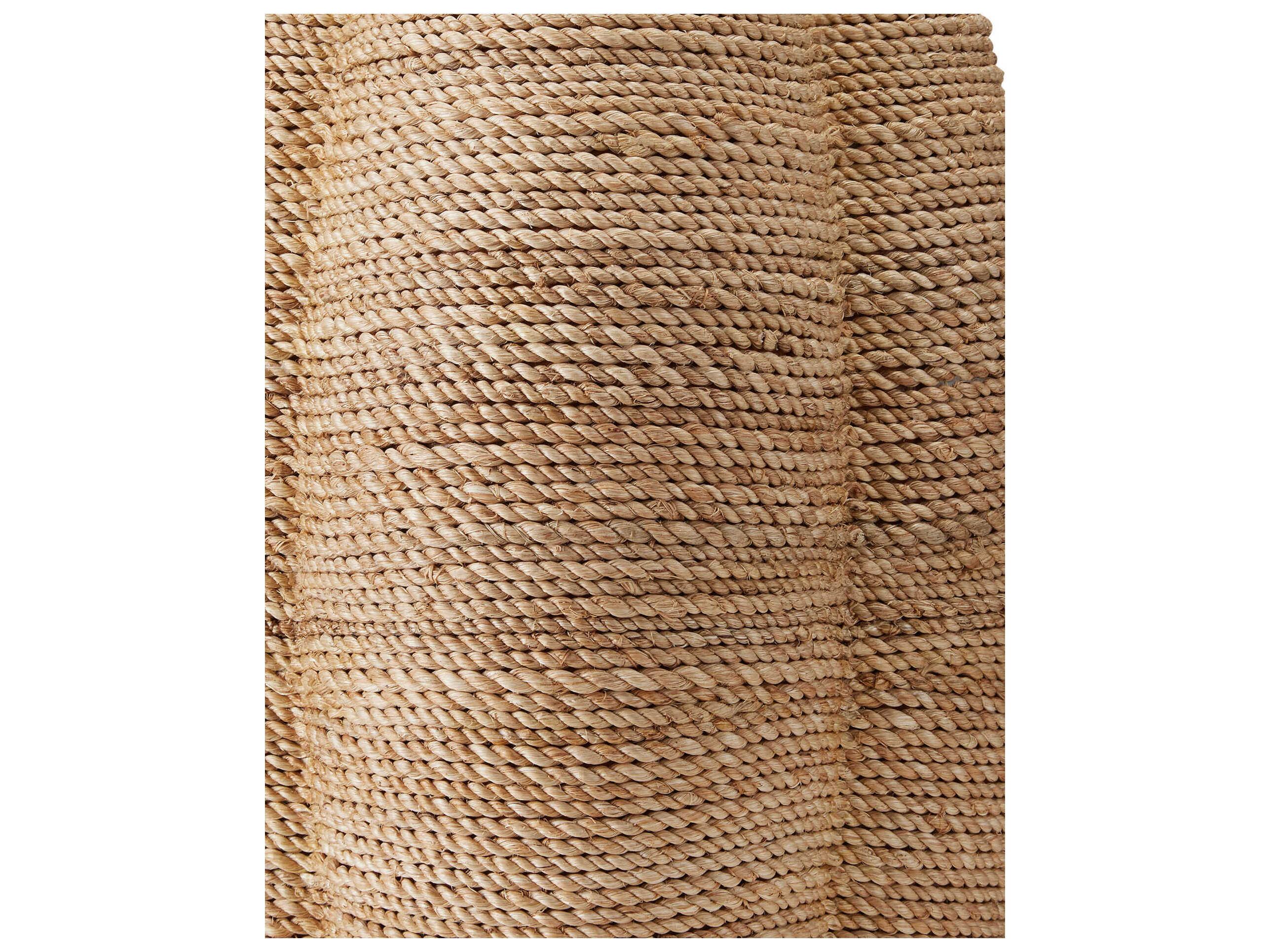 Currey & Company Karnak Satin Black Natural Abaca Rope Buffet Lamp