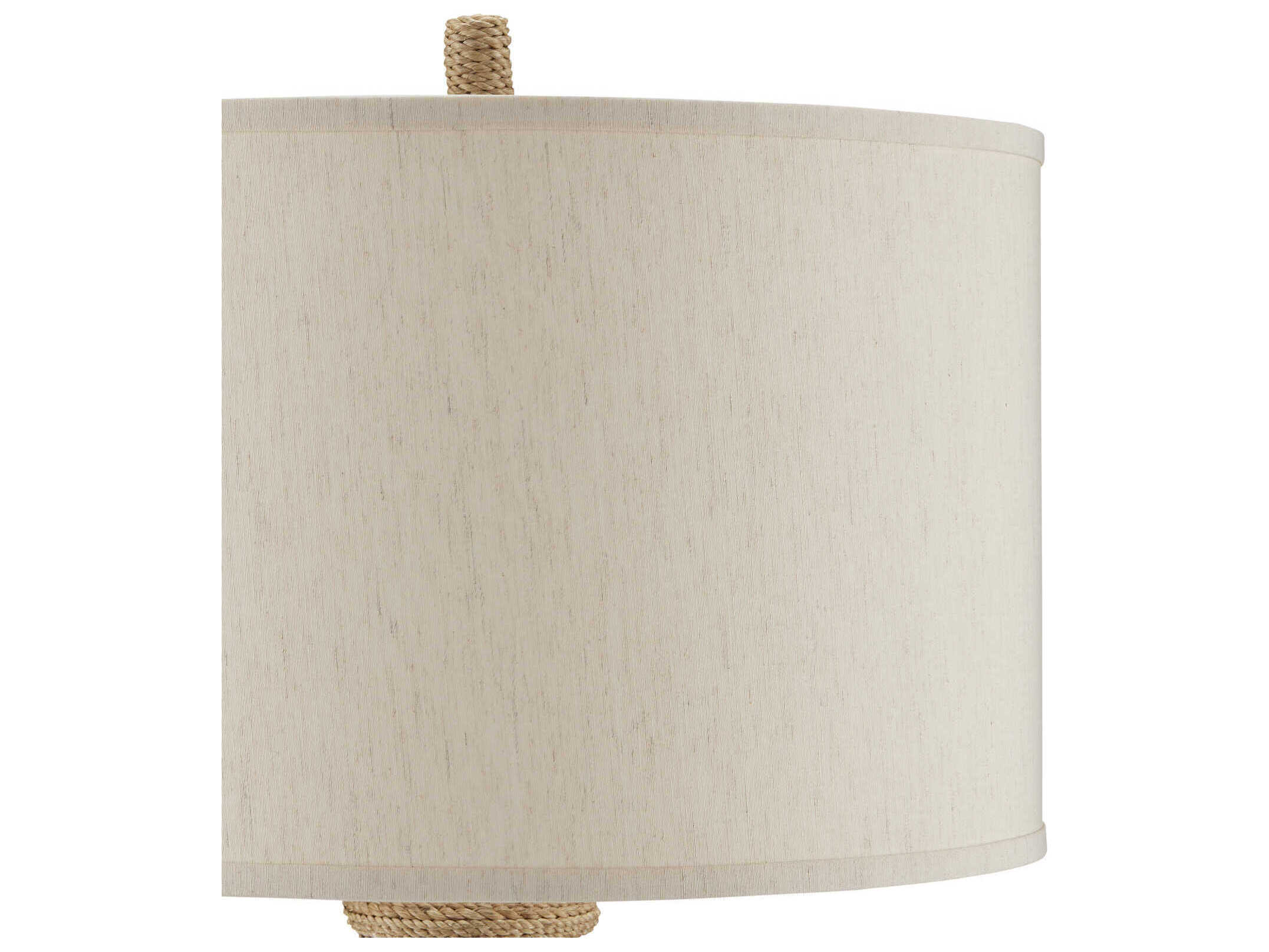 Currey & Company Joppa Natural Light Linen Brown Buffet Lamp