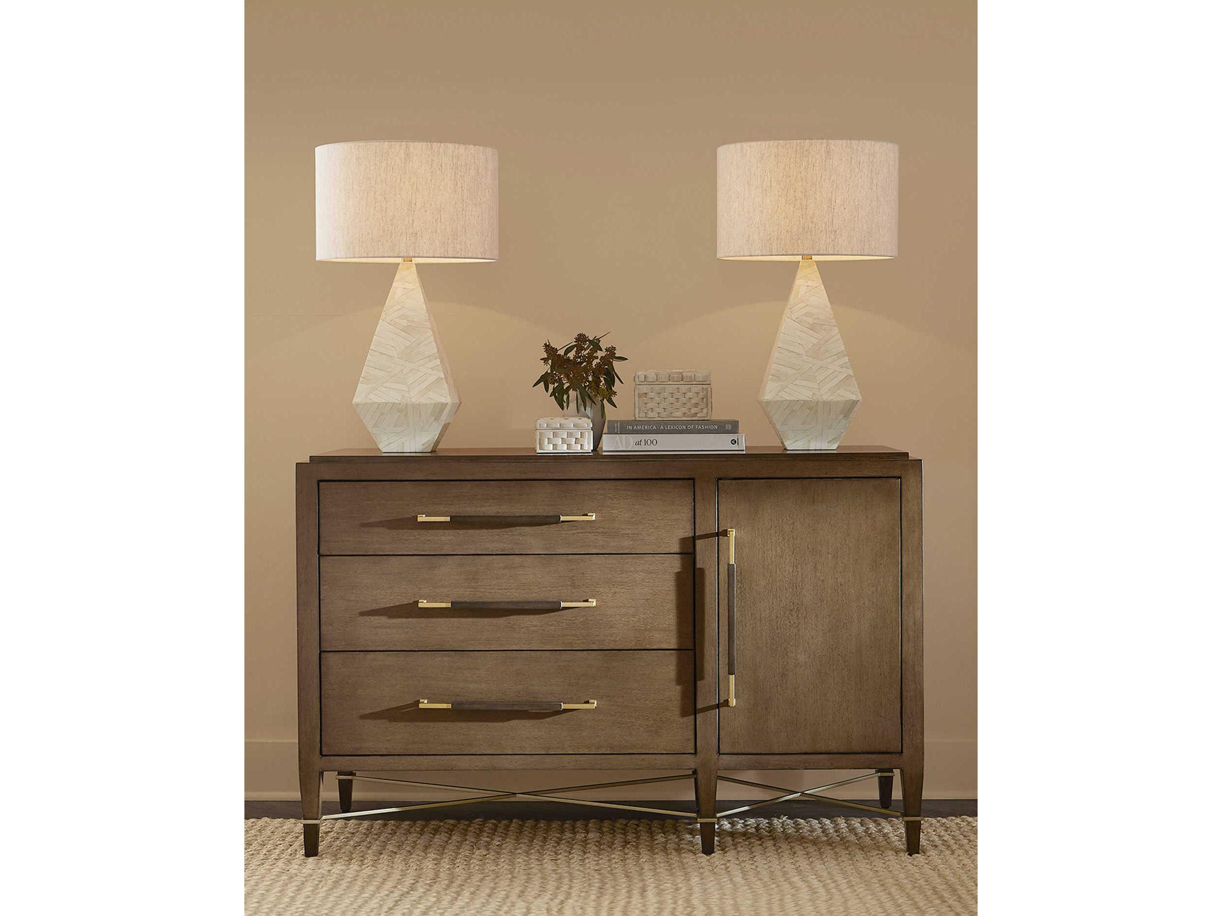 Currey & Company Elysium Natural Oatmeal Linen White Buffet Lamp