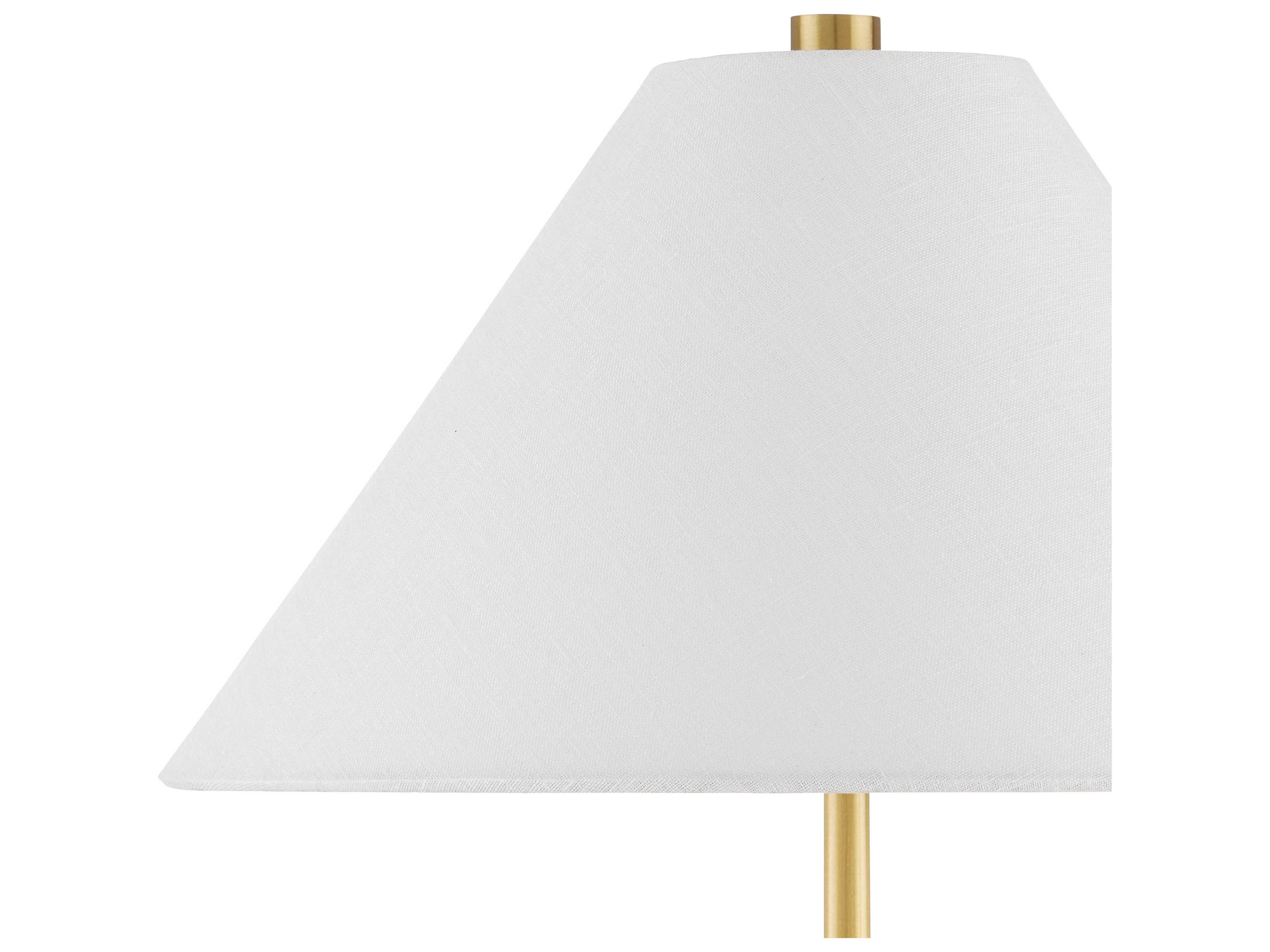 Currey & Company Ippolito Antique Brass Natural Brown Buffet Lamp