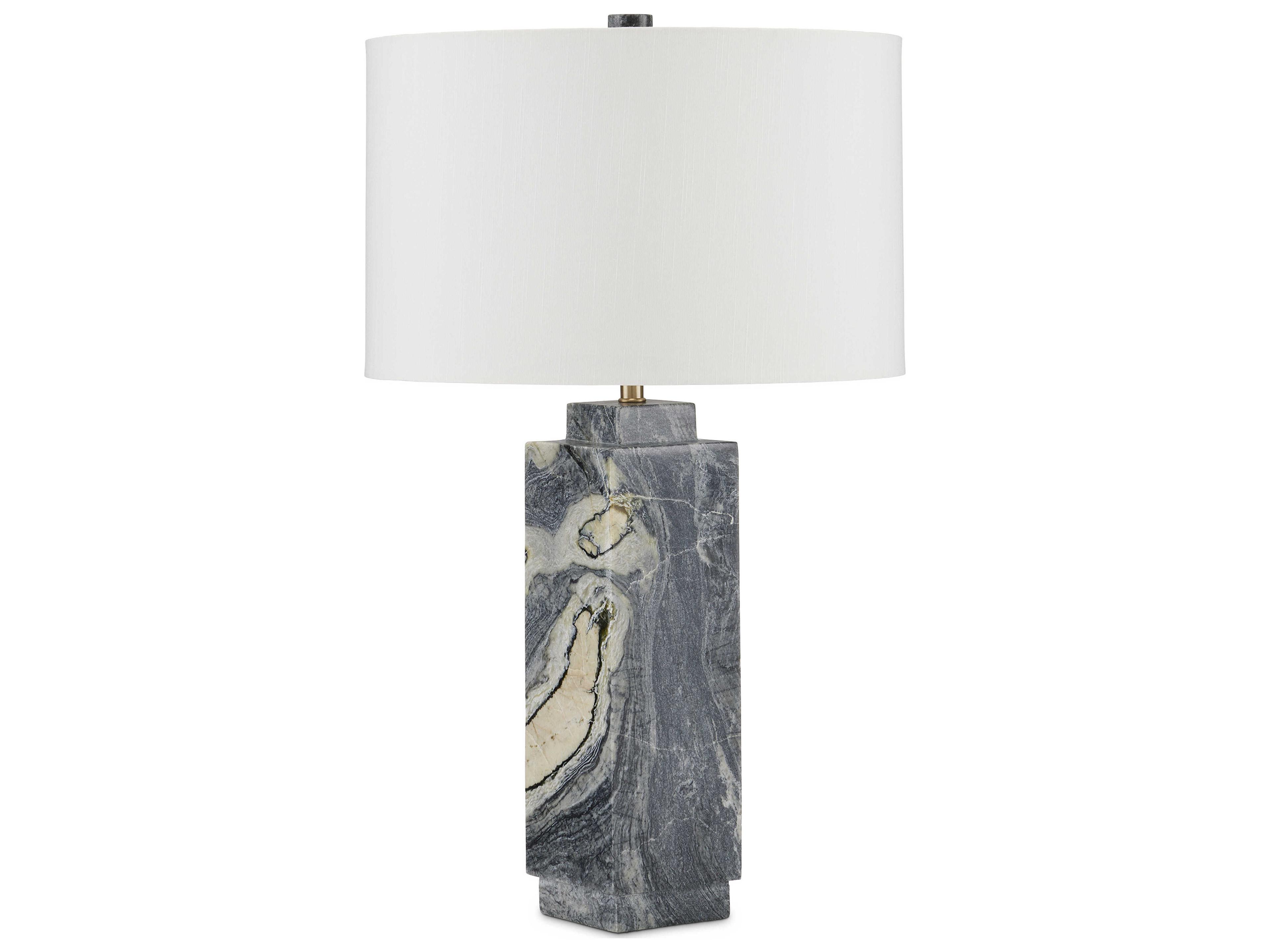 Currey & Company Ashlar Natural Gray Table Lamp