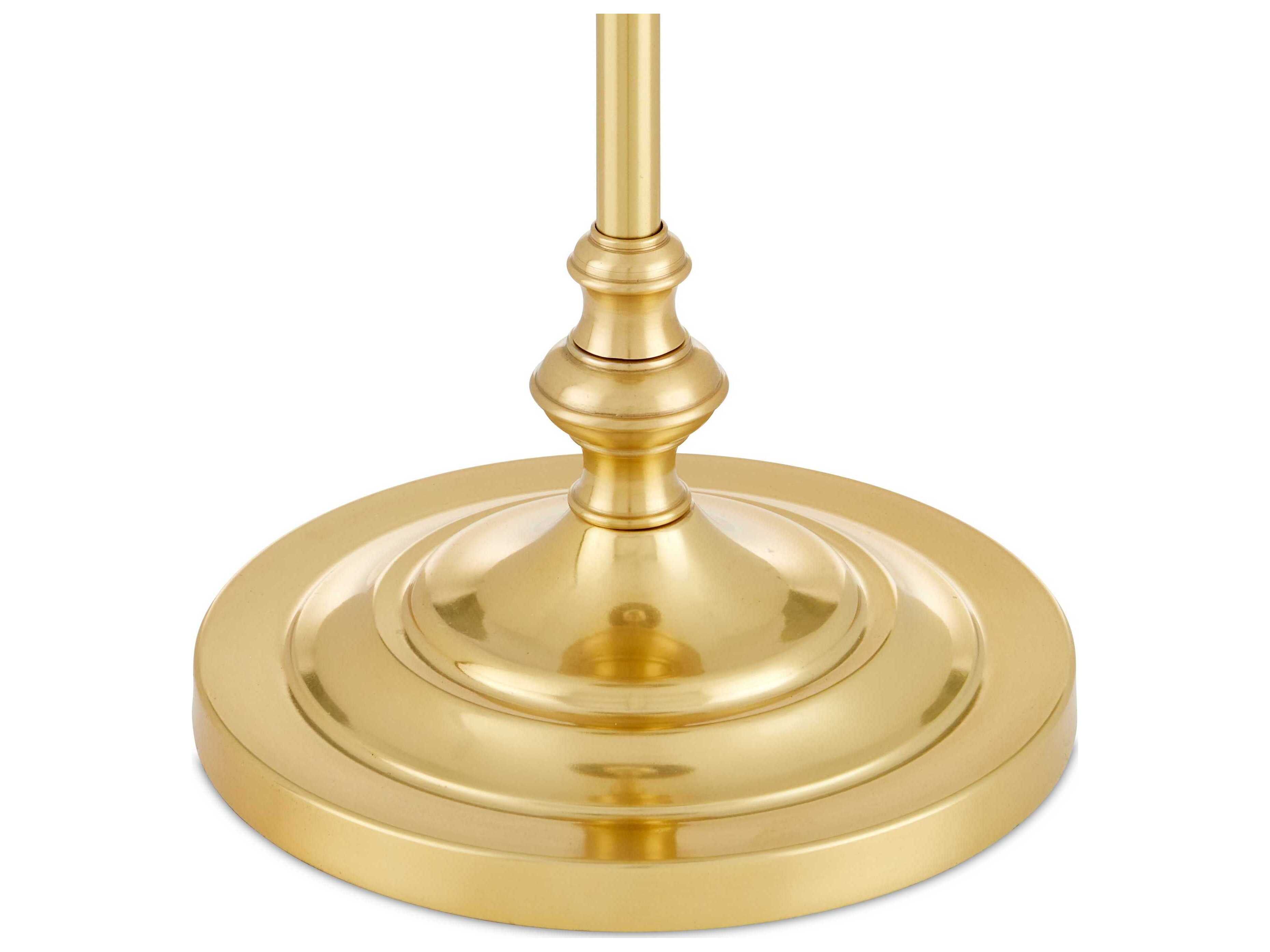 Currey & Company Deauville Polished Brass Natural Seagrass Buffet Lamp