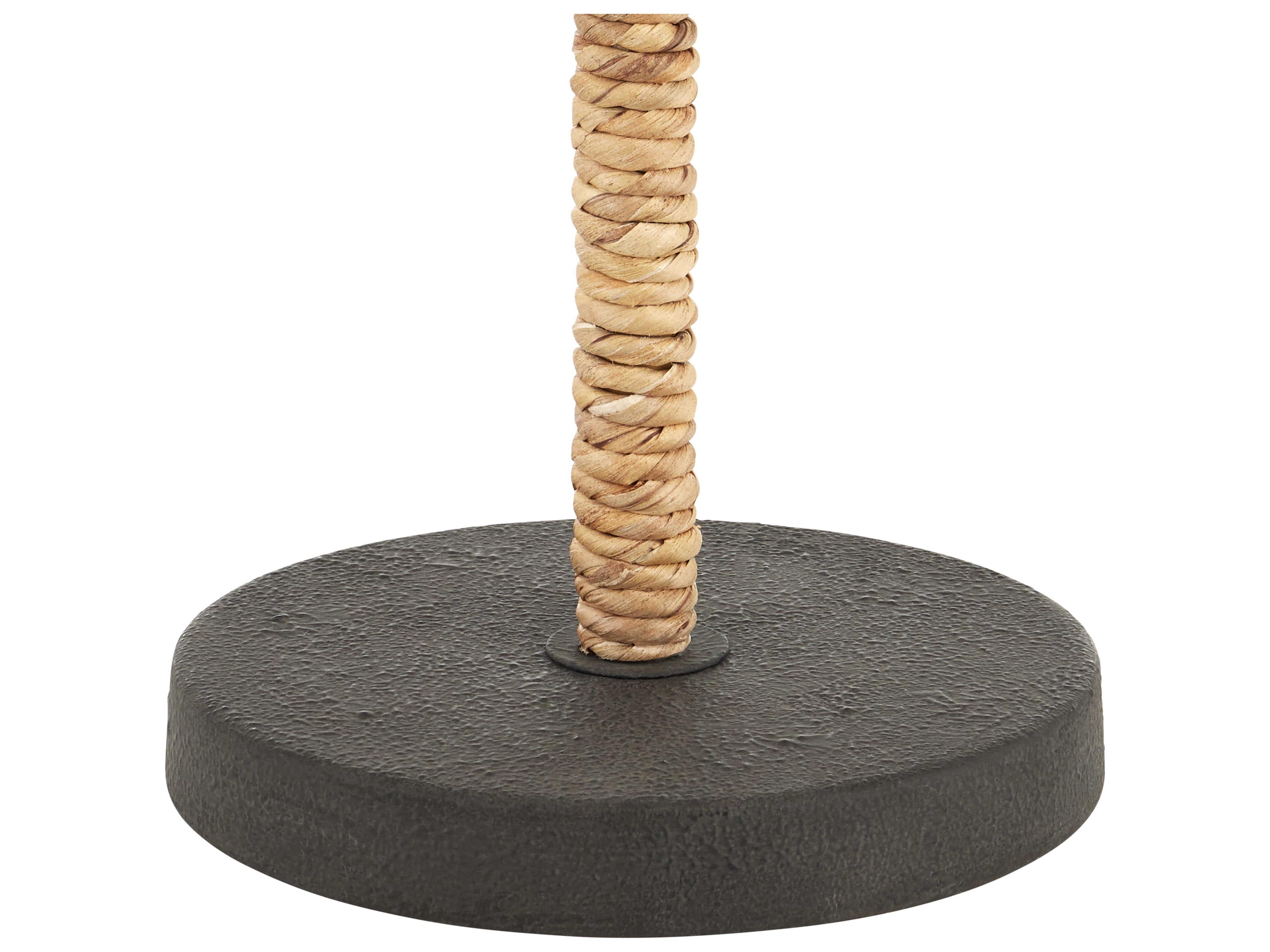 Currey & Company Annabelle Natural Mole Black Water Hyacinth Brown Buffet Lamp