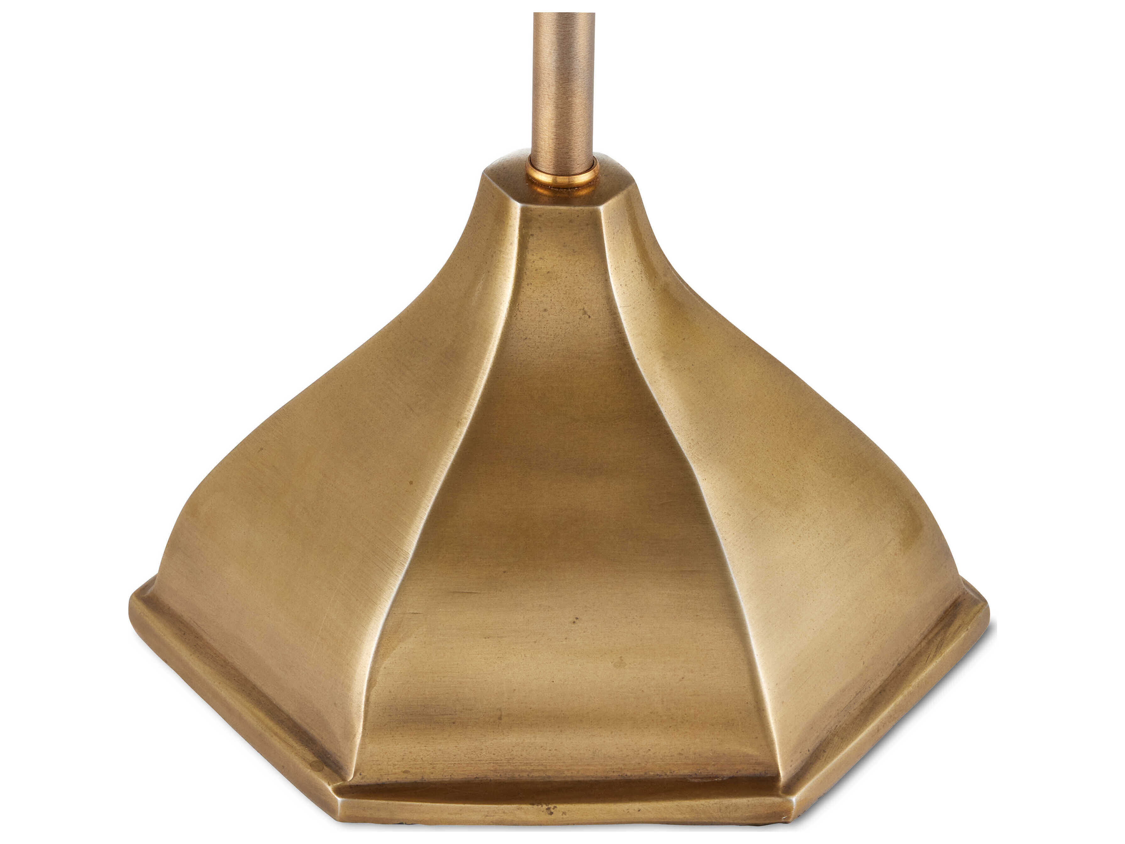 Currey & Company Domville Antique Brass Black Matte Metal Table Lamp