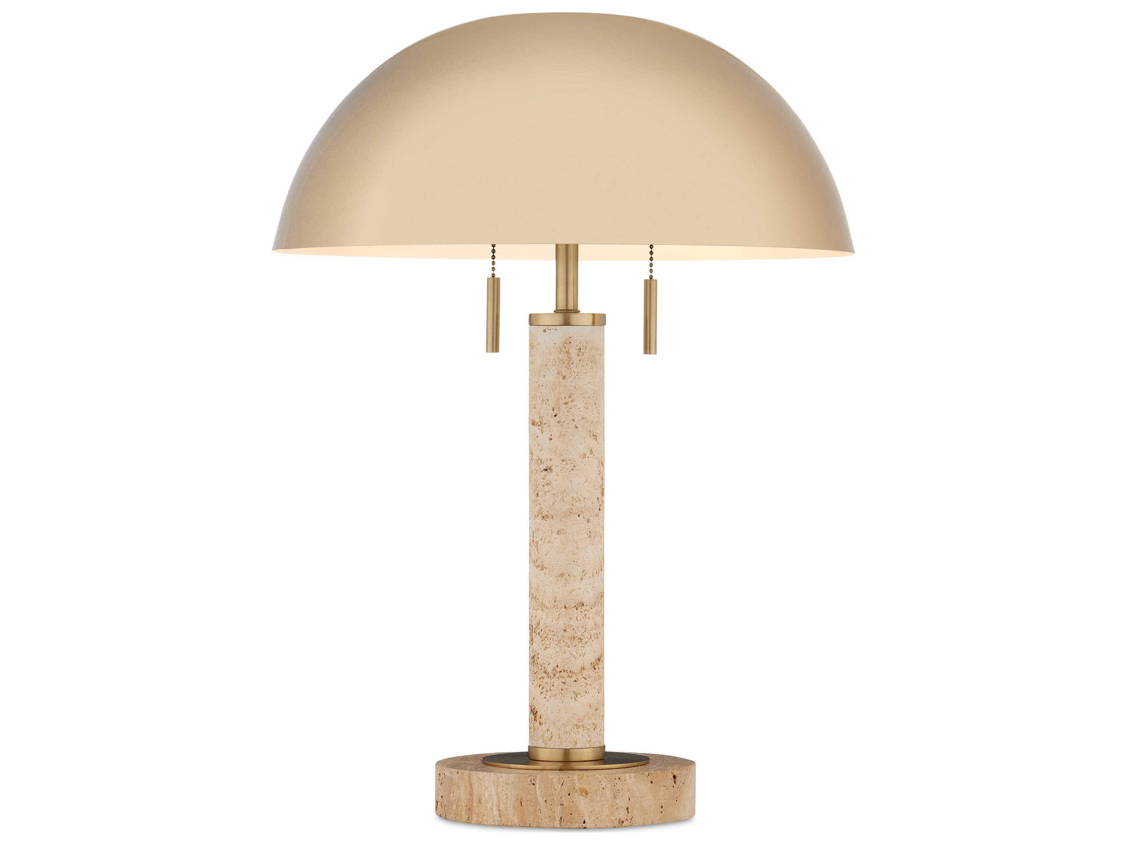 Currey & Company Miles Brass Natural Metal Table Lamp