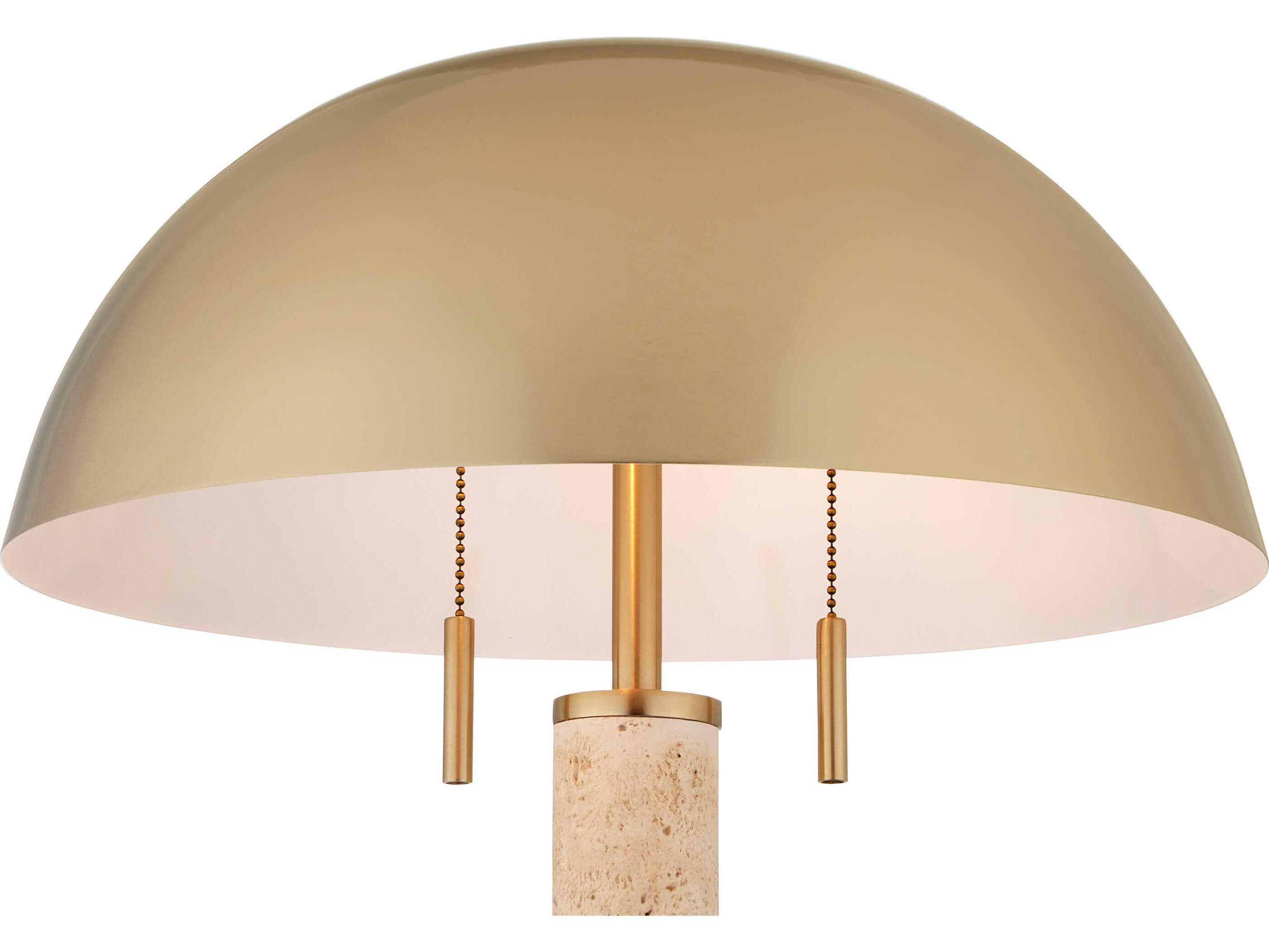 Currey & Company Miles Brass Natural Metal Table Lamp