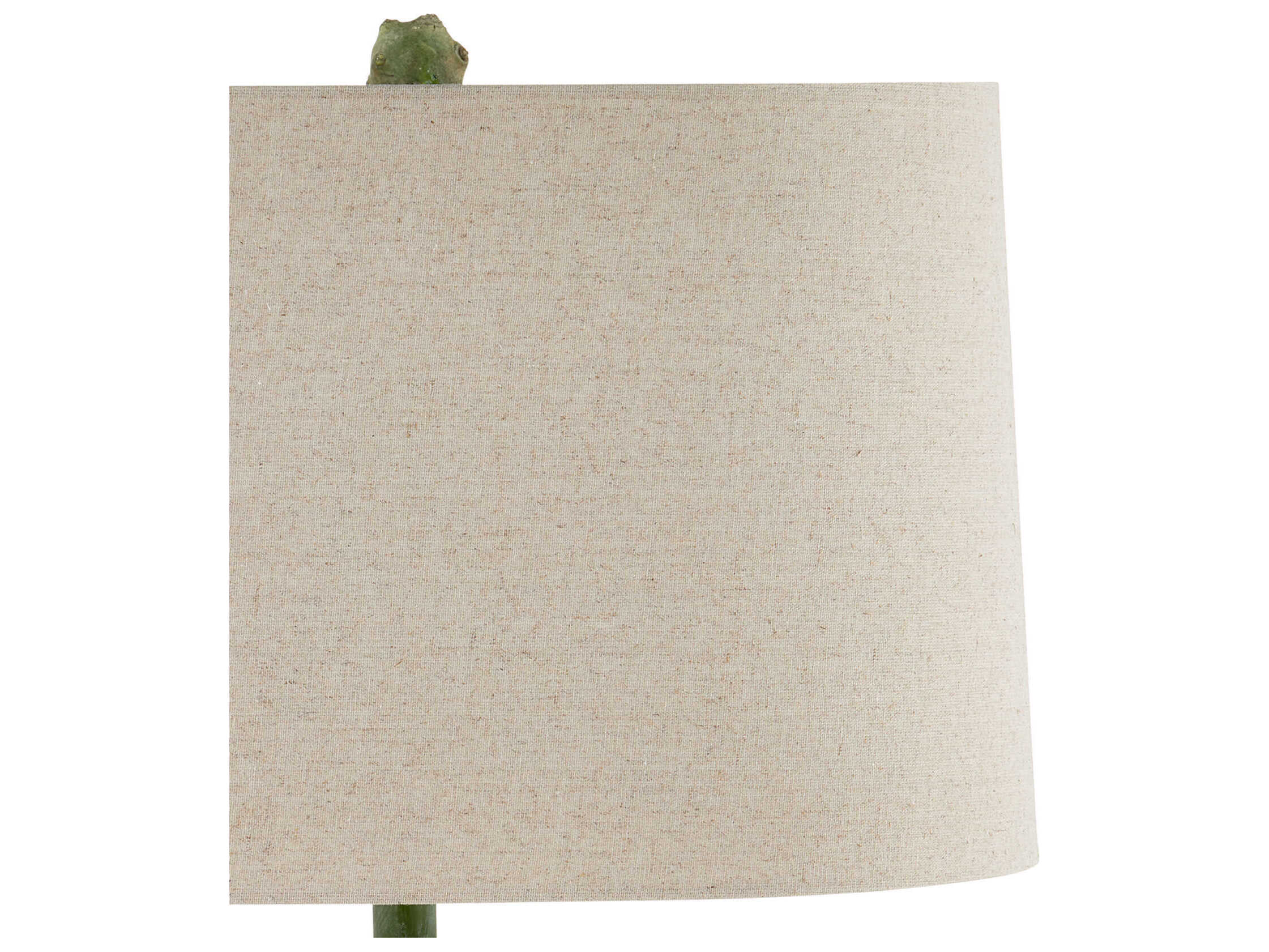 Currey & Company Cactus Antiqued Green Natural Linen Buffet Lamp