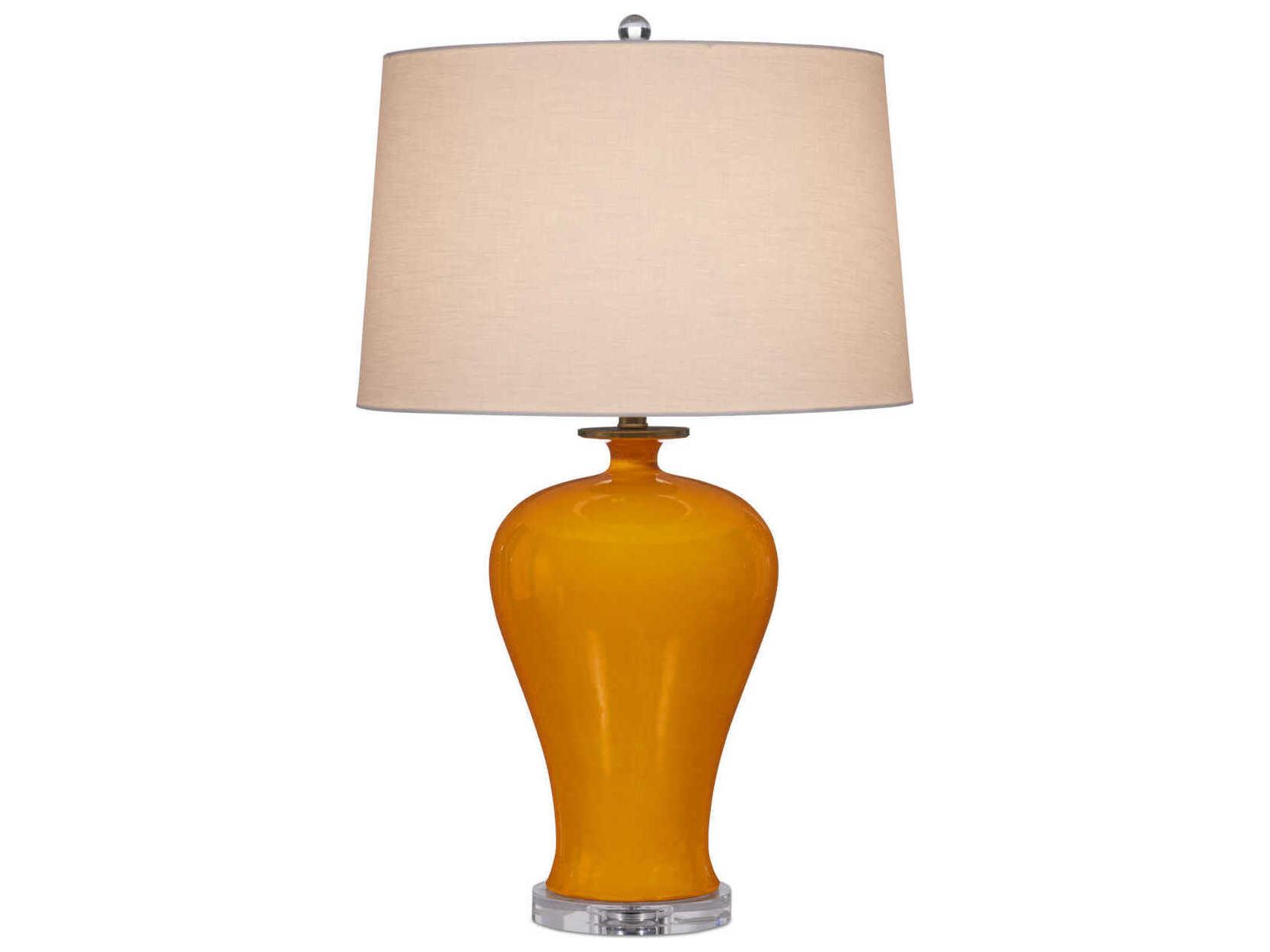 Currey & Company Imperial Yellow Natural Brass Buffet Lamp