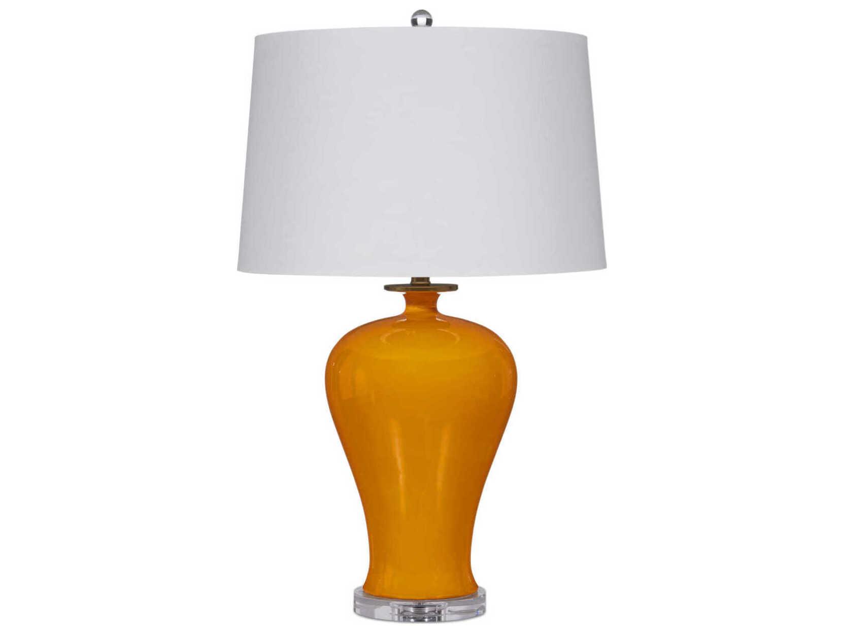 Currey & Company Imperial Yellow Natural Brass Buffet Lamp