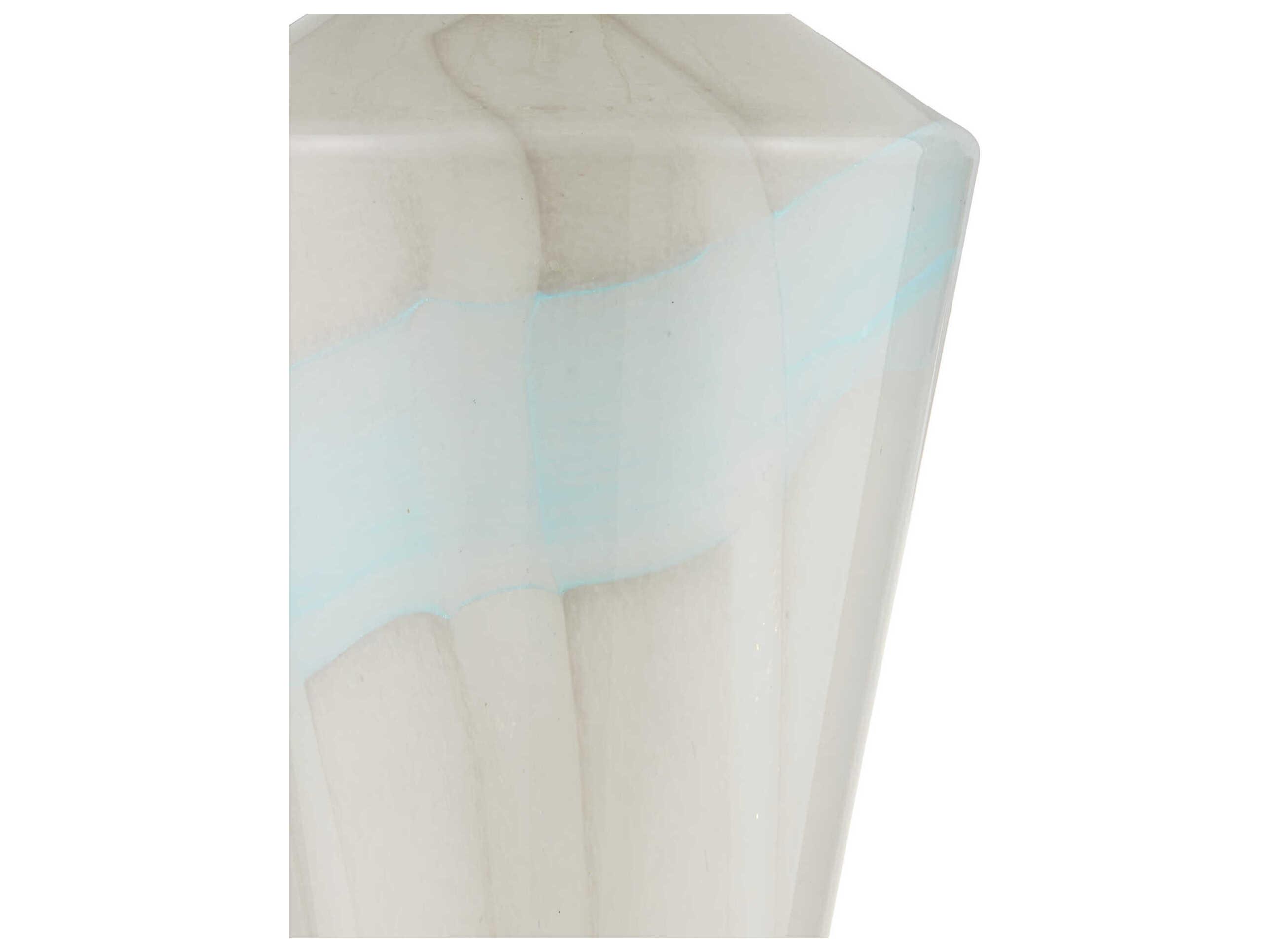 Currey & Company Floating Cloud Pale Gray Light Blue Polished Nickel Buffet Lamp