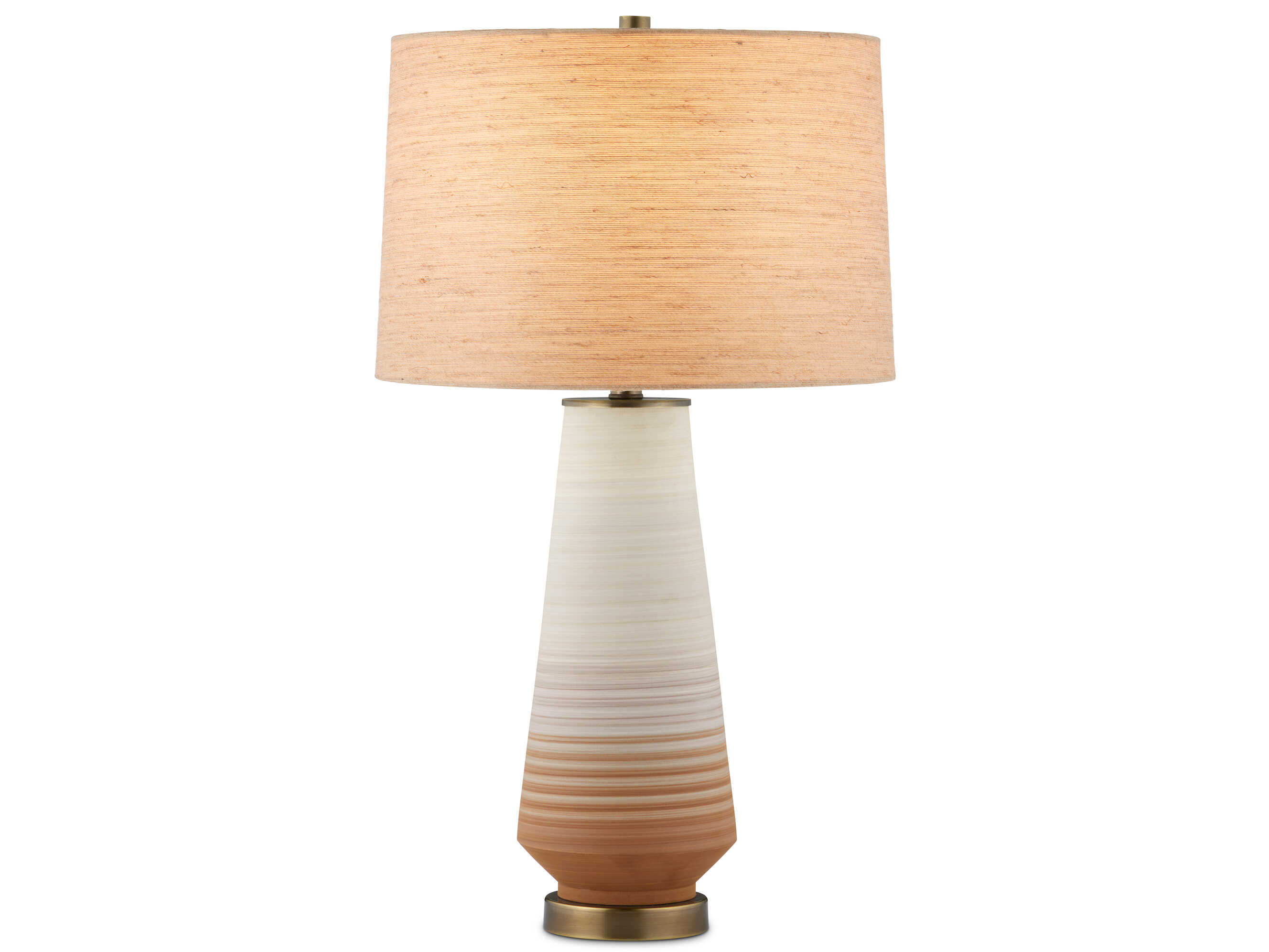 Currey & Company Geologie Brown Natural Rope Buffet Lamp