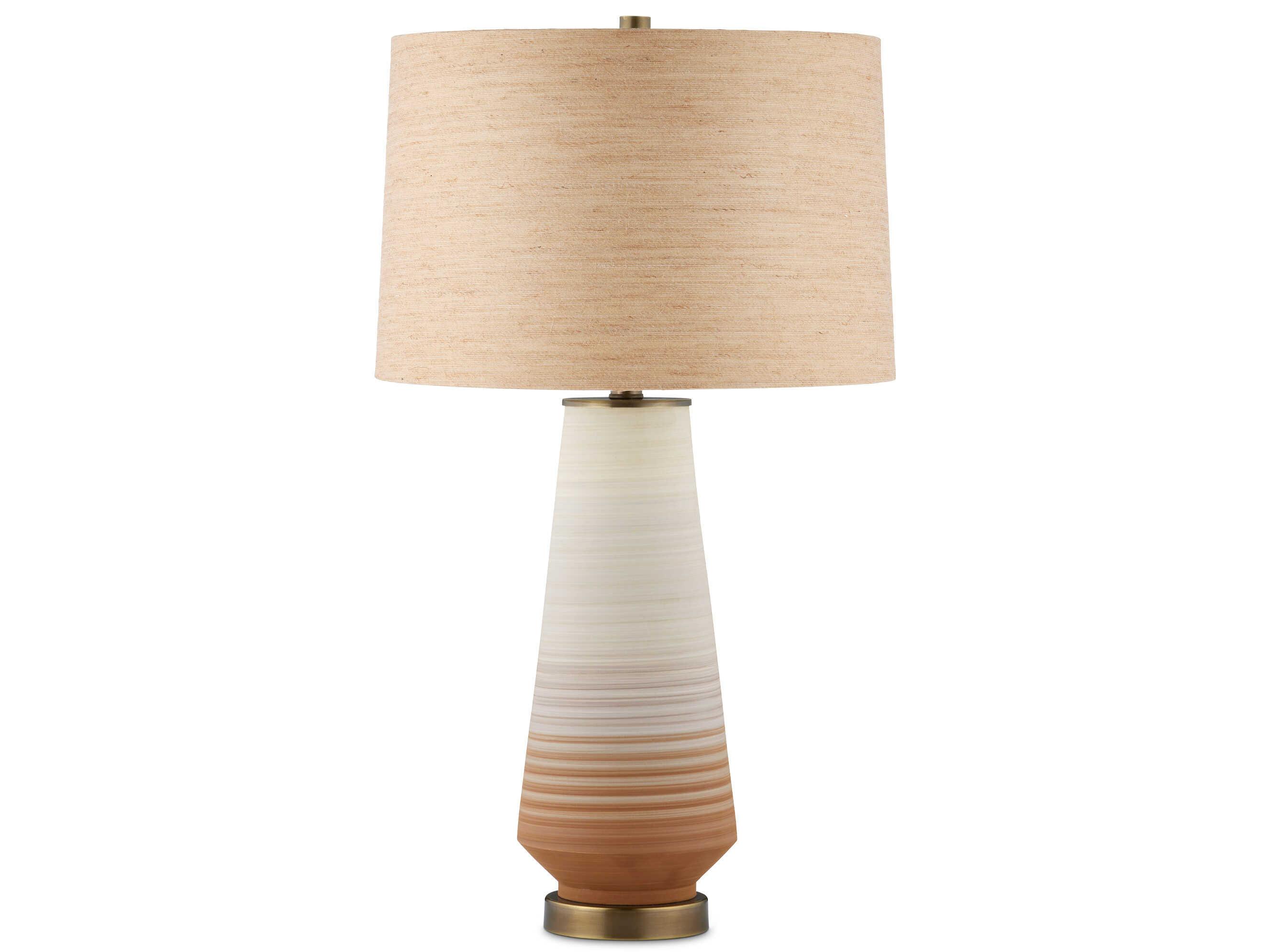 Currey & Company Geologie Brown Natural Rope Buffet Lamp