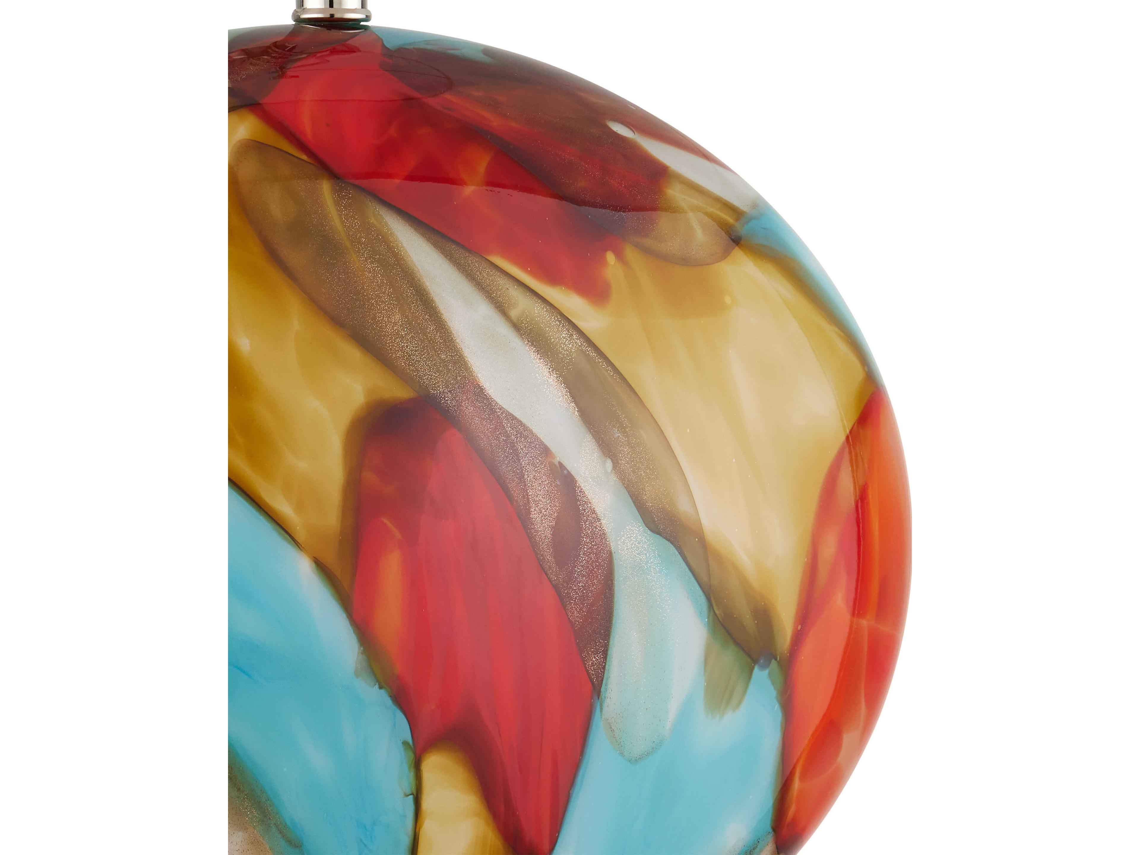 Currey & Company Vivid Red Buffet Lamp