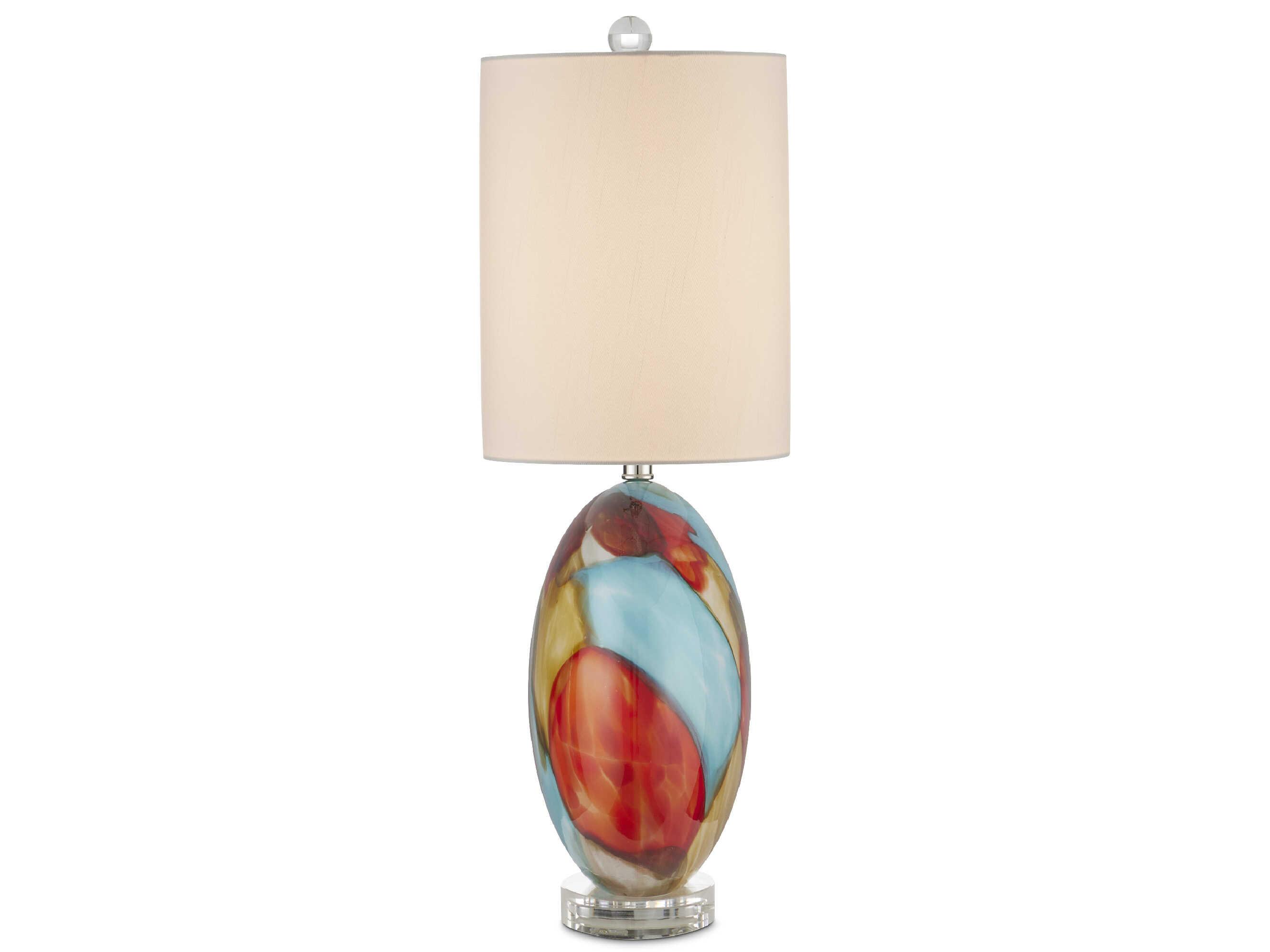 Currey & Company Vivid Red Buffet Lamp