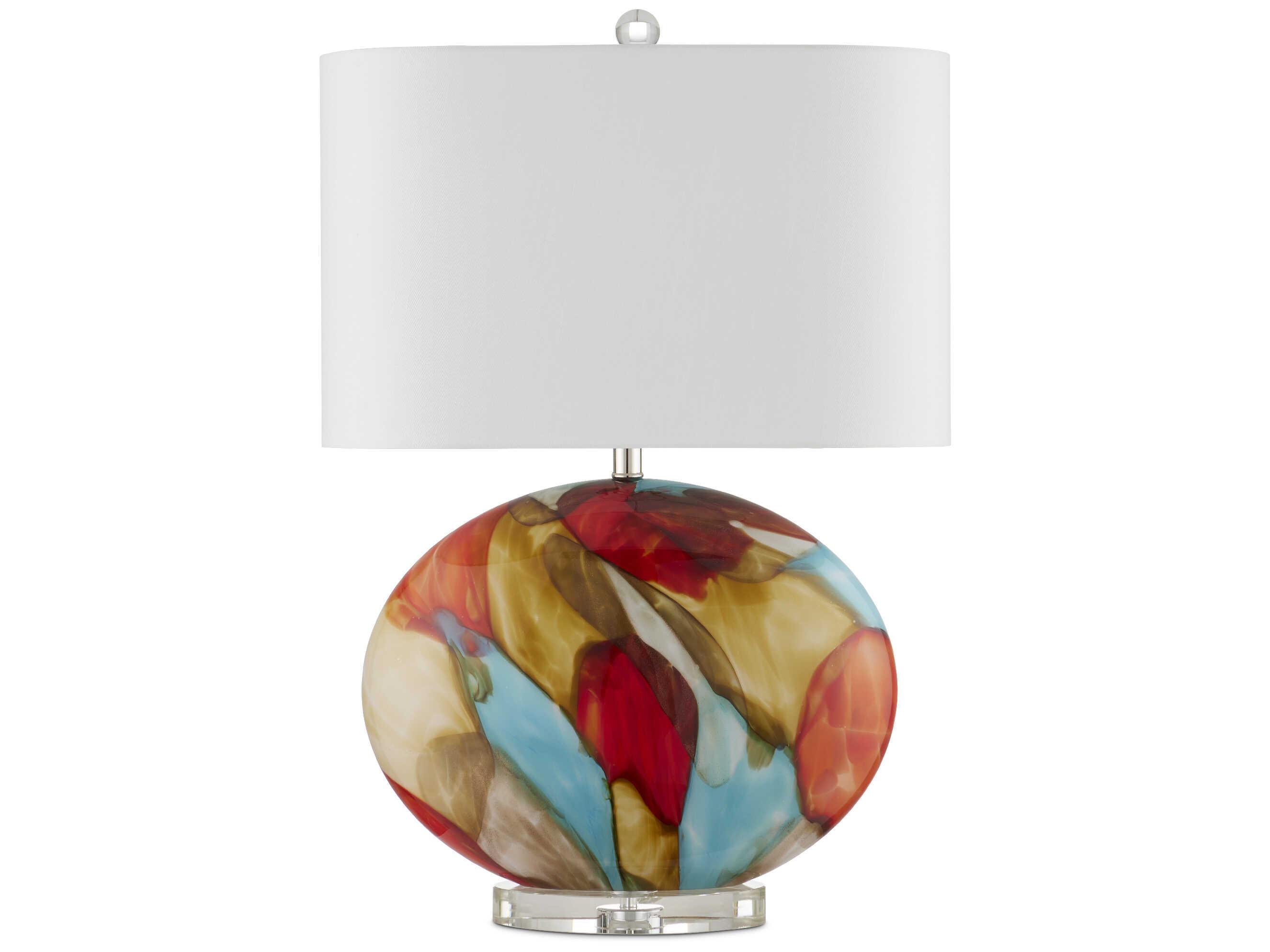 Currey & Company Vivid Red Buffet Lamp