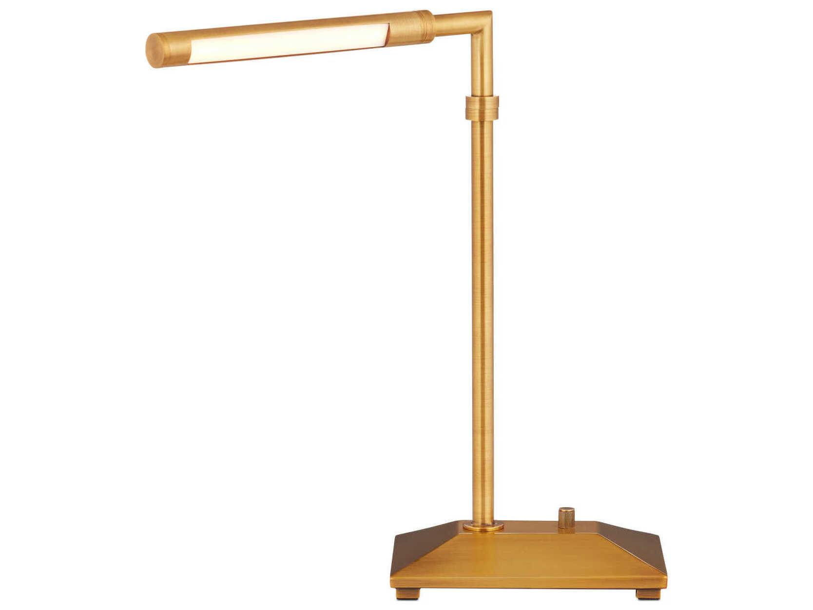 Currey & Company Autrand Antique Brass Desk Lamp