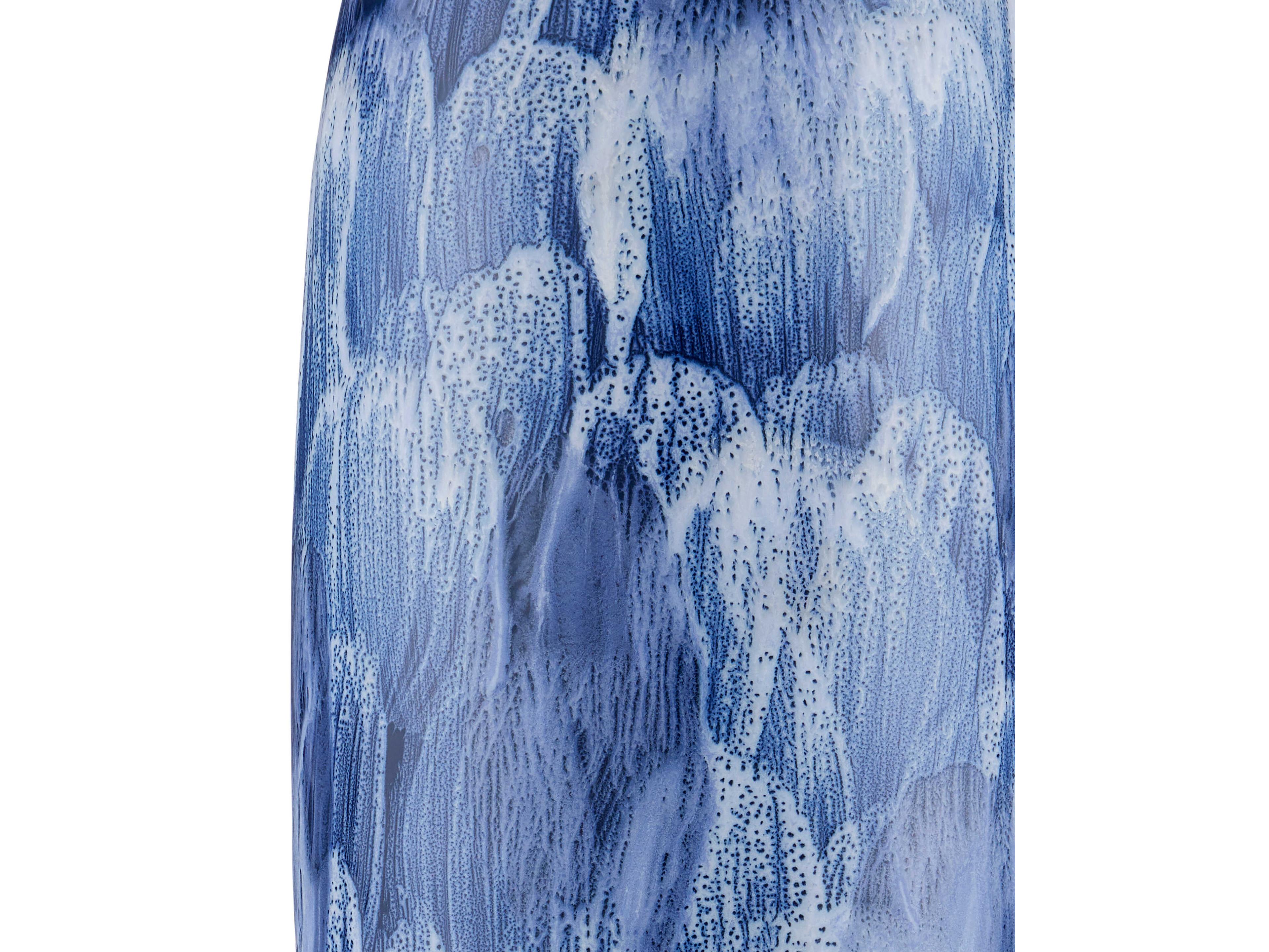 Currey & Company Pallas Blue White Brushed Nickel Buffet Lamp