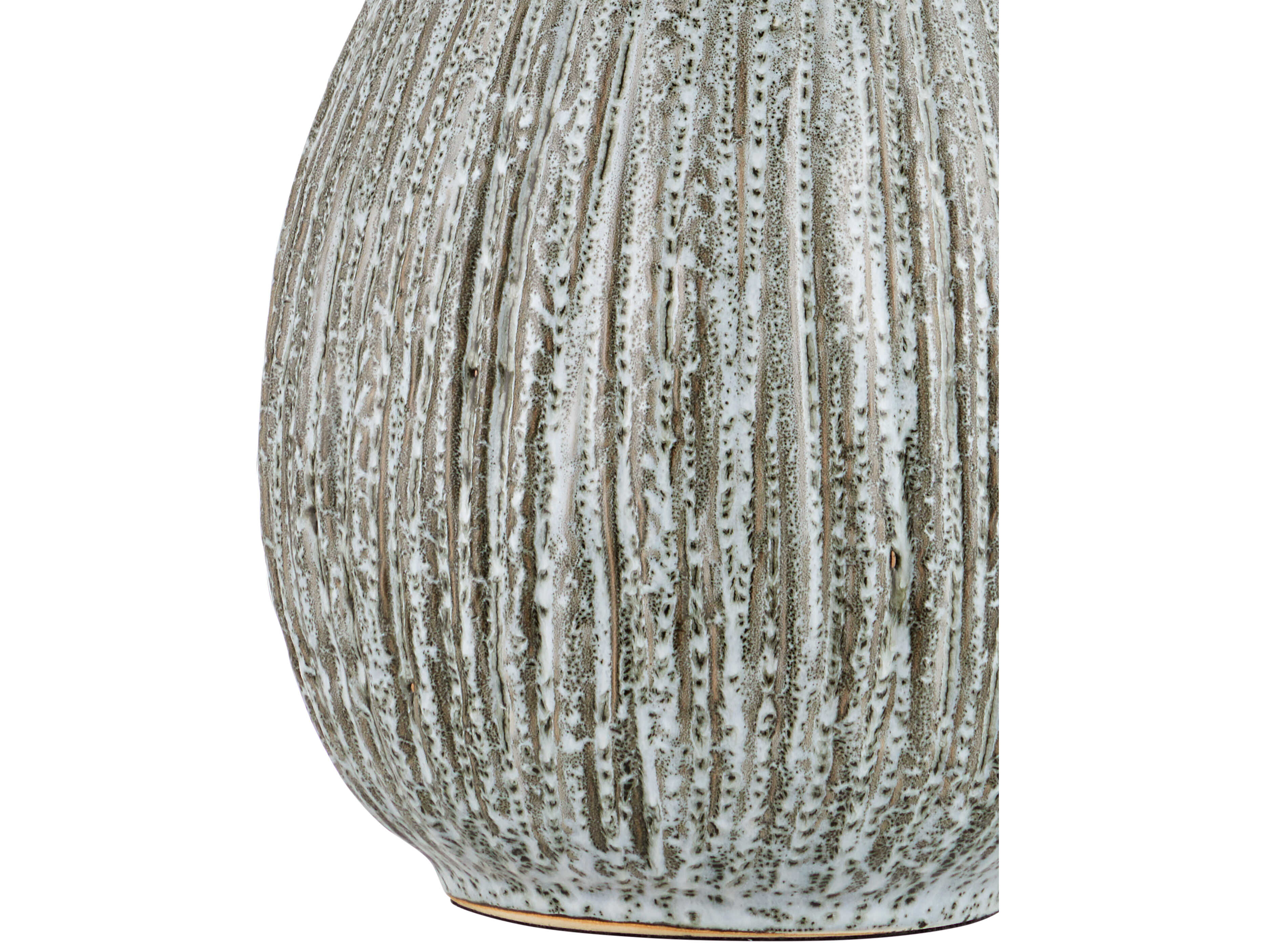 Currey & Company Fidella Reactive Black White Brushed Nickel Gray Table Lamp