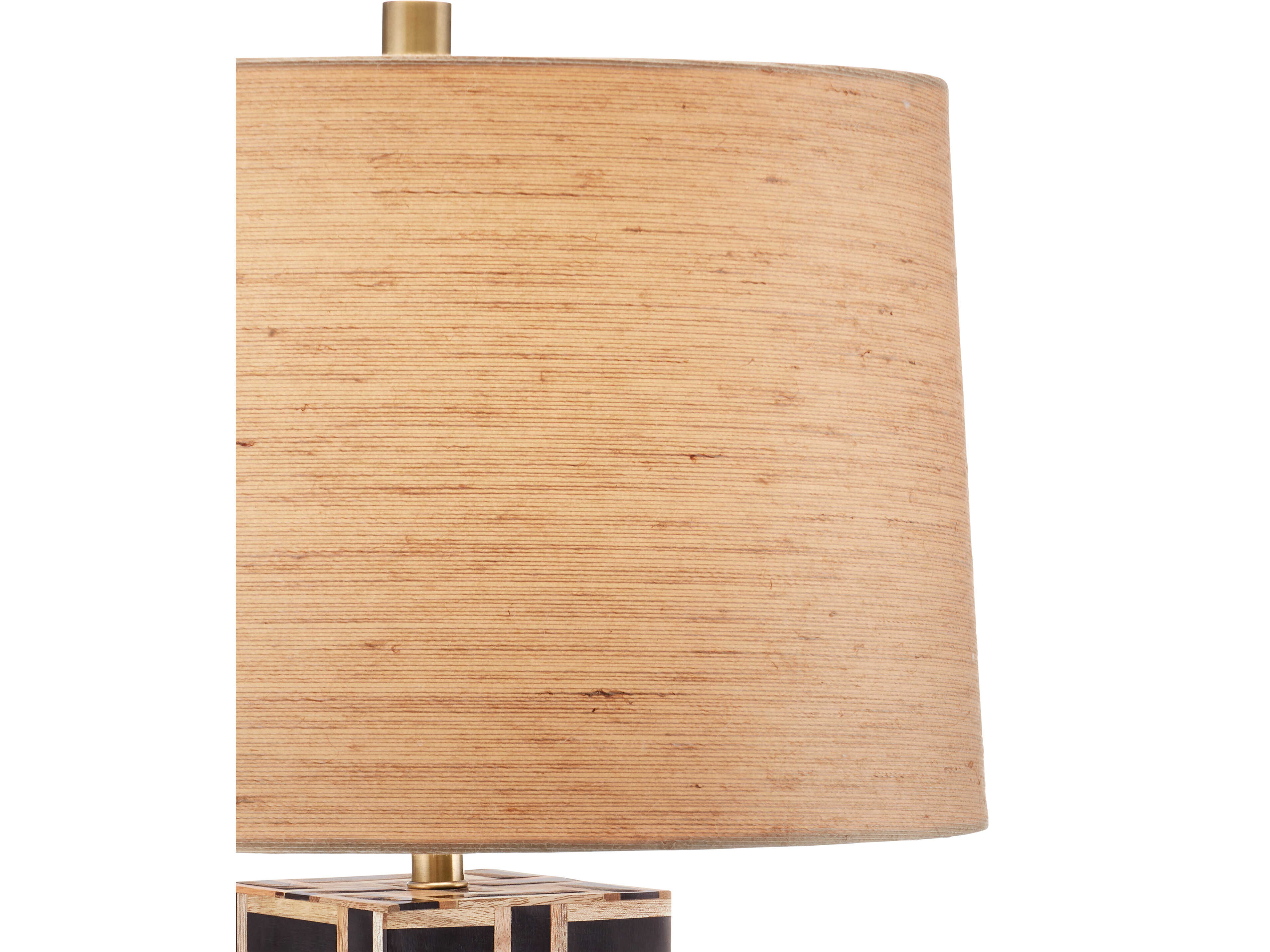 Currey & Company Aarna Natural Black Brown Rope Buffet Lamp