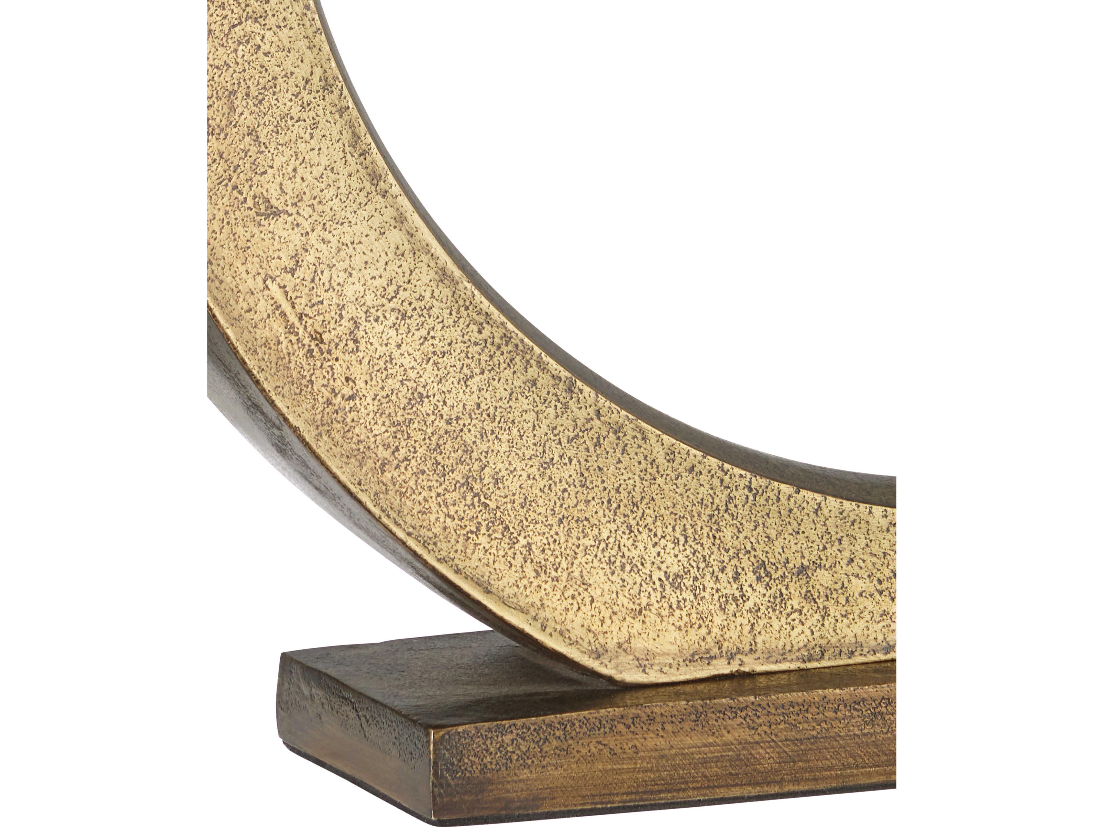 Currey & Company Cercle Dark Antique Brass Buffet Lamp